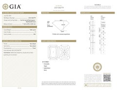 Alexander Beverly Hills GIA 5,04 carats diamant radiant F VS2 (1,3 ratio)