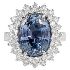 Alexander Beverly Hills GIA 9,97ct Ring mit unbehandeltem Ceylon-Saphir und Diamanten, 18k