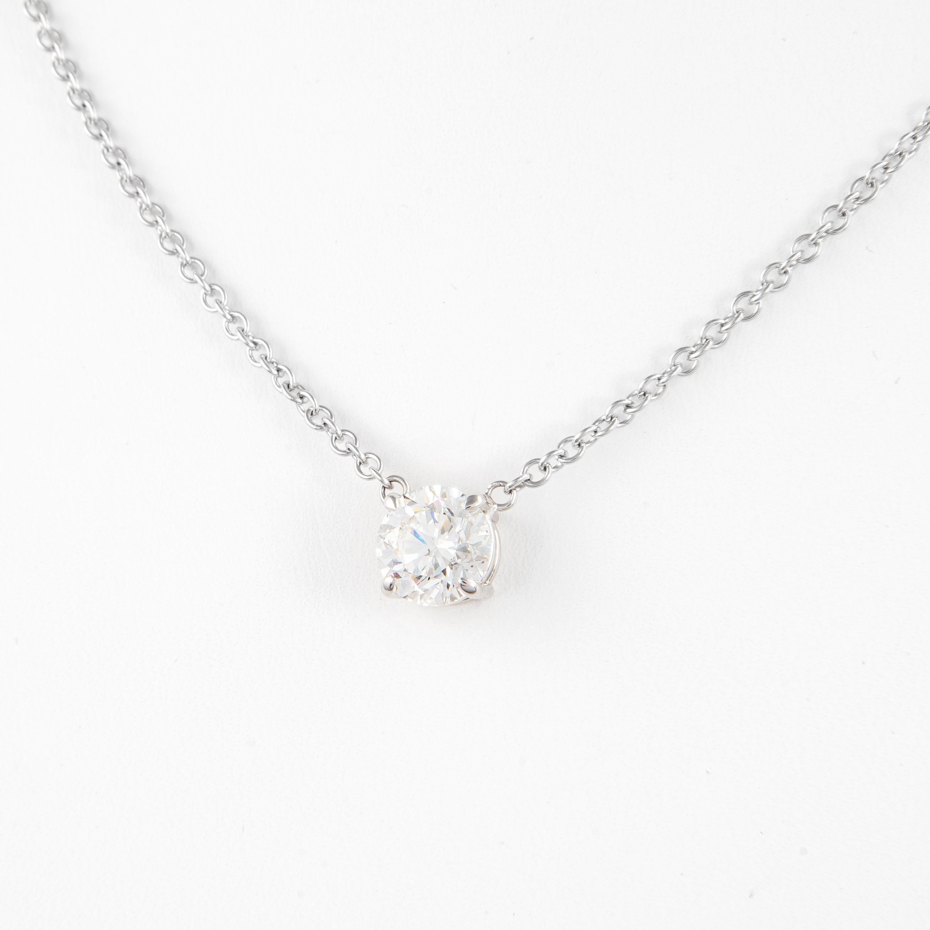 Collar colgante Alexander Beverly Hills con diamante redondo certificado GIA de 1,50 ct y 18k en Nuevo estado para la venta en BEVERLY HILLS, CA