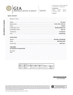 Alexander Beverly Hills GIA Certified 5.24ct No Heat Ruby with Diamonds Ring 18k