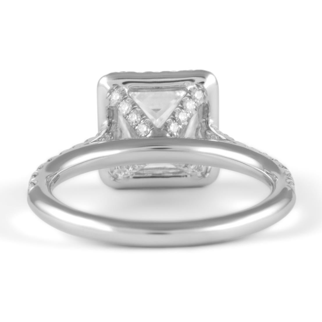 Alexander Beverly Hills GIA H VS1 2,05 carats Bague diamant taille princesse 18k Neuf - En vente à BEVERLY HILLS, CA