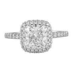 Alexander Beverly Hills GIA I VVS2 1.50ct Cushion Diamond Engagement Ring 18k
