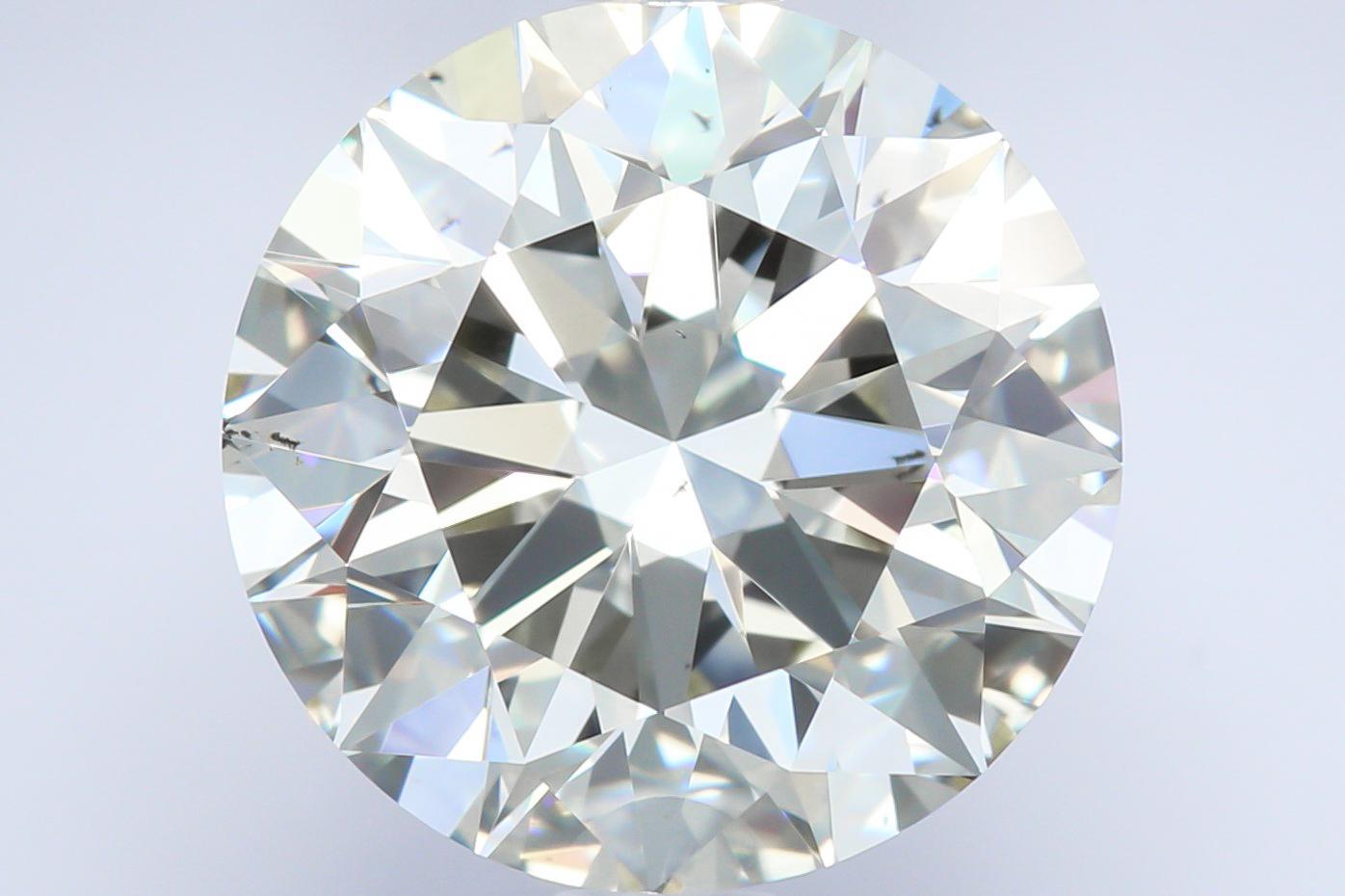 Modern Alexander Beverly Hills HRD Certified 5.42 Carat Round Cut L VS2 Diamond  For Sale