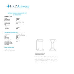 Alexander Beverly Hills HRD-zertifizierter 5,59 Karat Diamant im Smaragdschliff