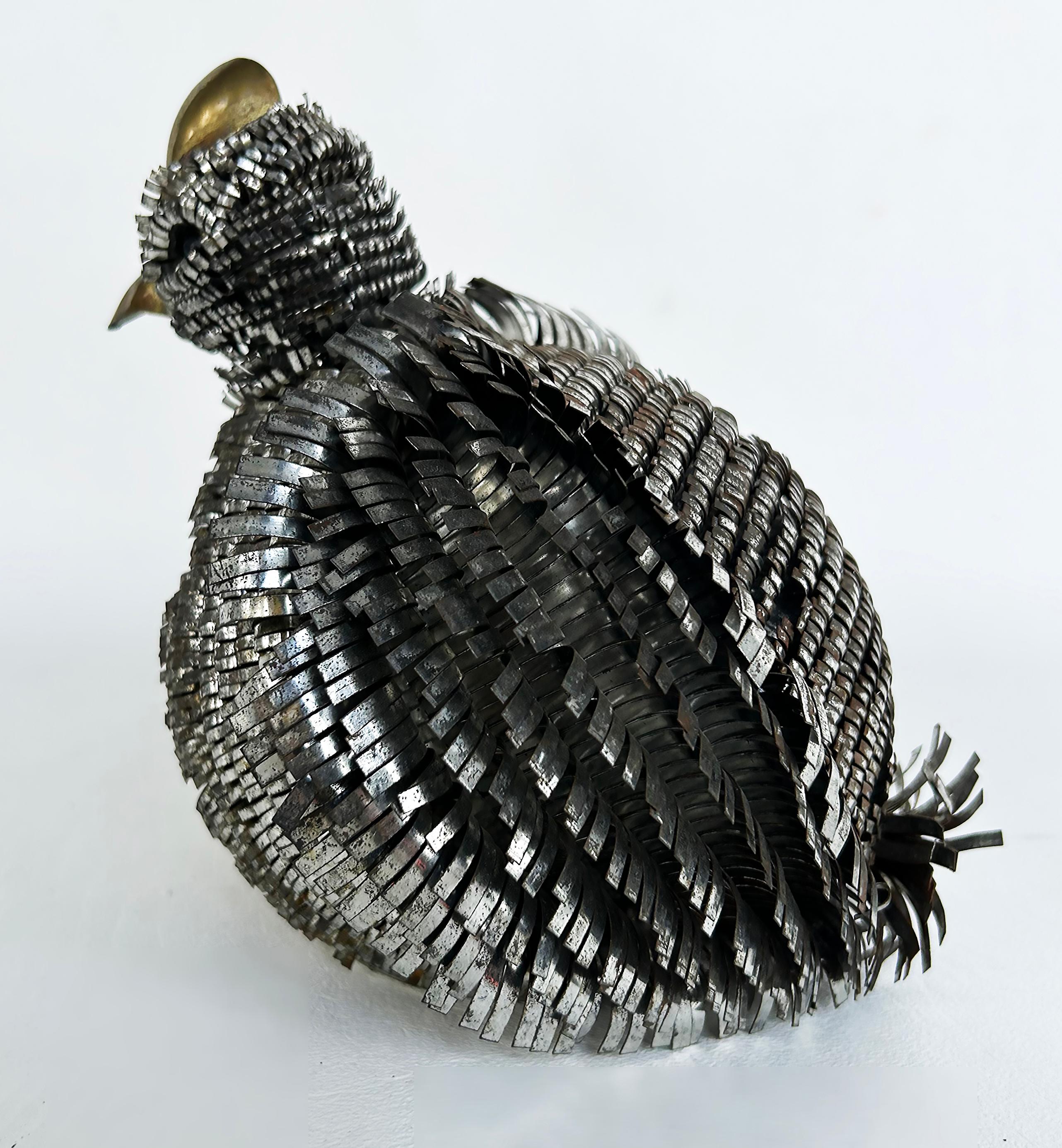 Figures d'oiseaux en métaux mélangés du milieu du siècle d'Alexander Blazquez Bustamante  en vente 1
