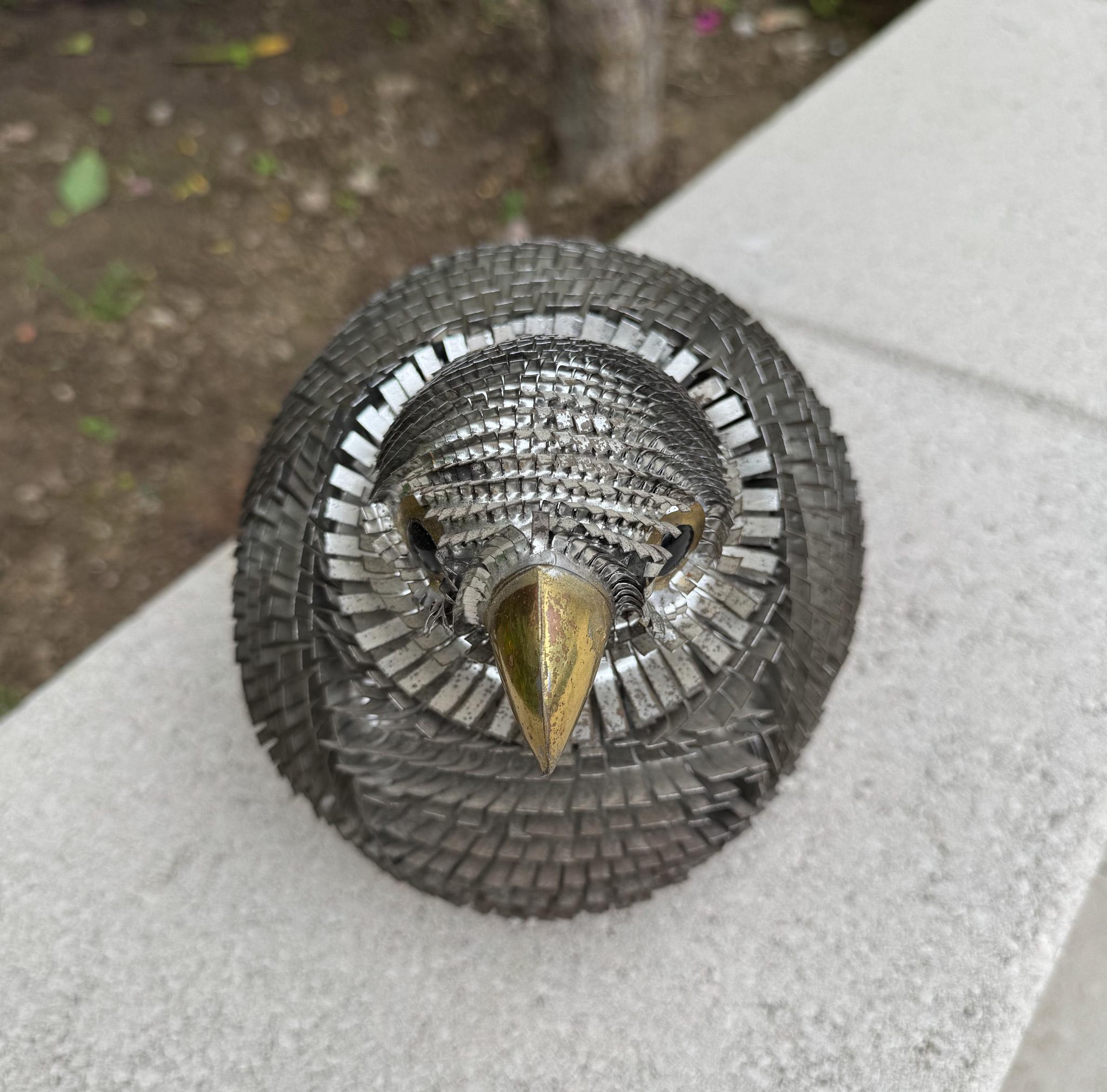 Alexander Blazquez Mexican Modern Metal Bird Sculpture, 1960's For Sale 10