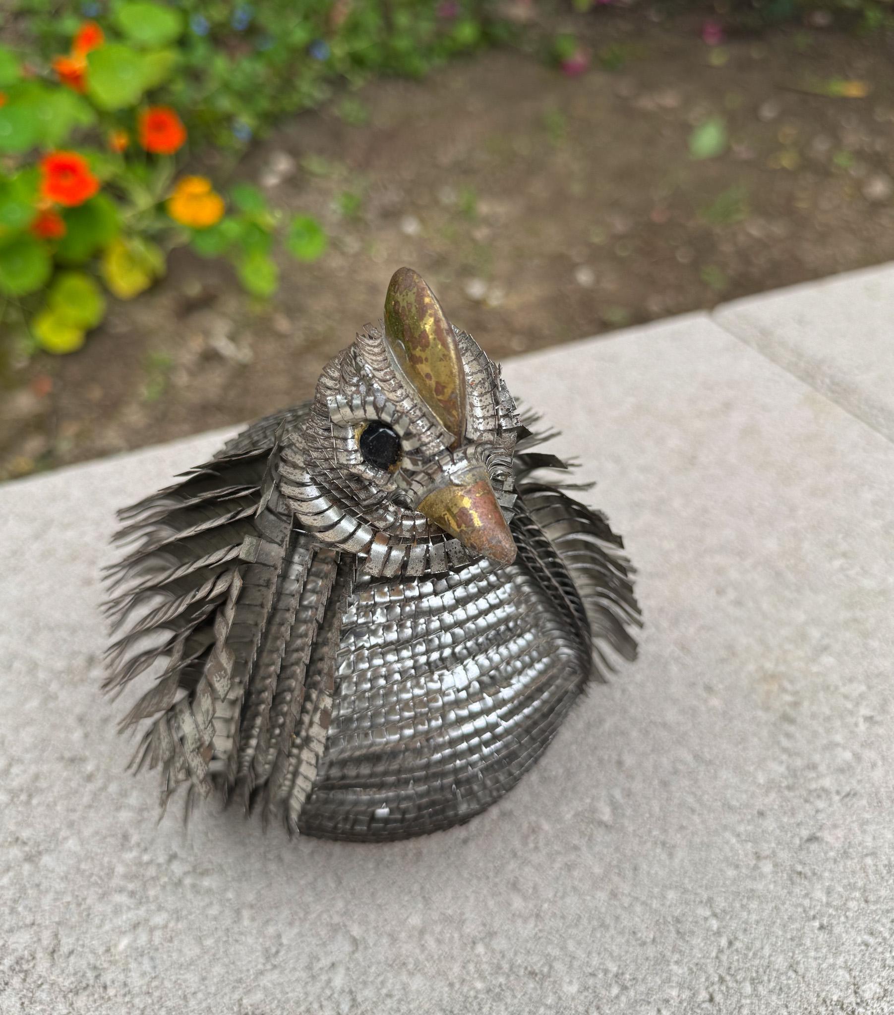 Scultura di uccello messicano moderno in metallo di Alexander Blazquez, anni '60 In condizioni buone in vendita a San Juan Capistrano, CA