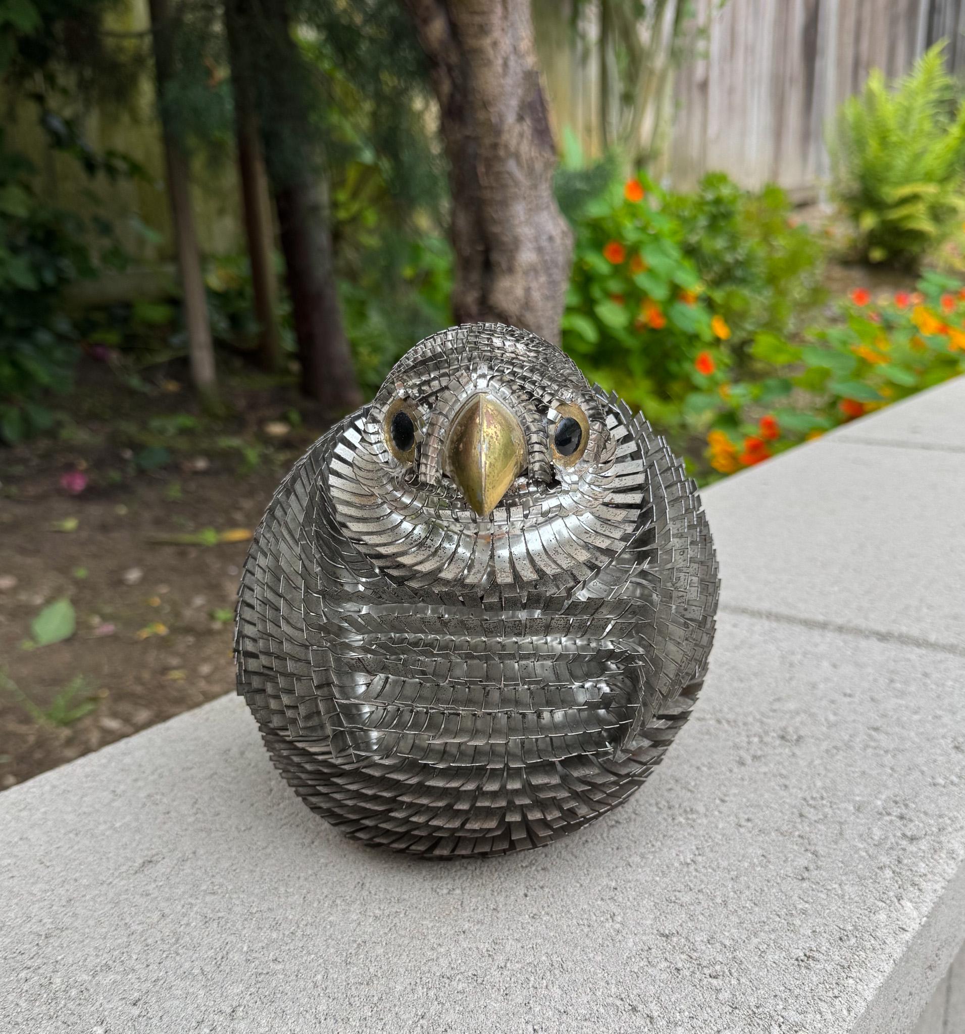 Alexander Blazquez Mexican Modern Metal Bird Sculpture, 1960's For Sale 2
