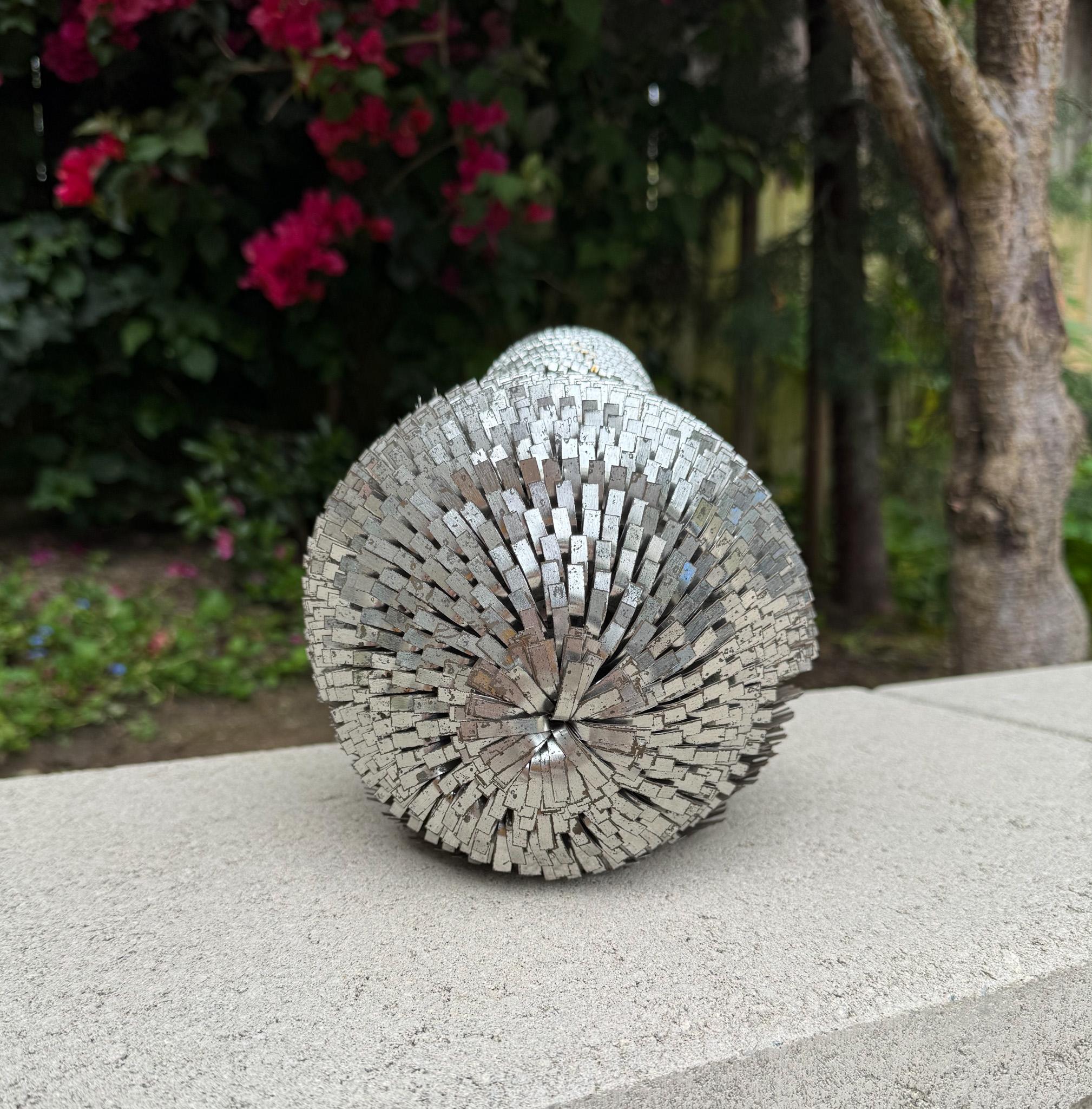 Alexander Blazquez Mexican Modern Metal Bird Sculpture, 1960's For Sale 3