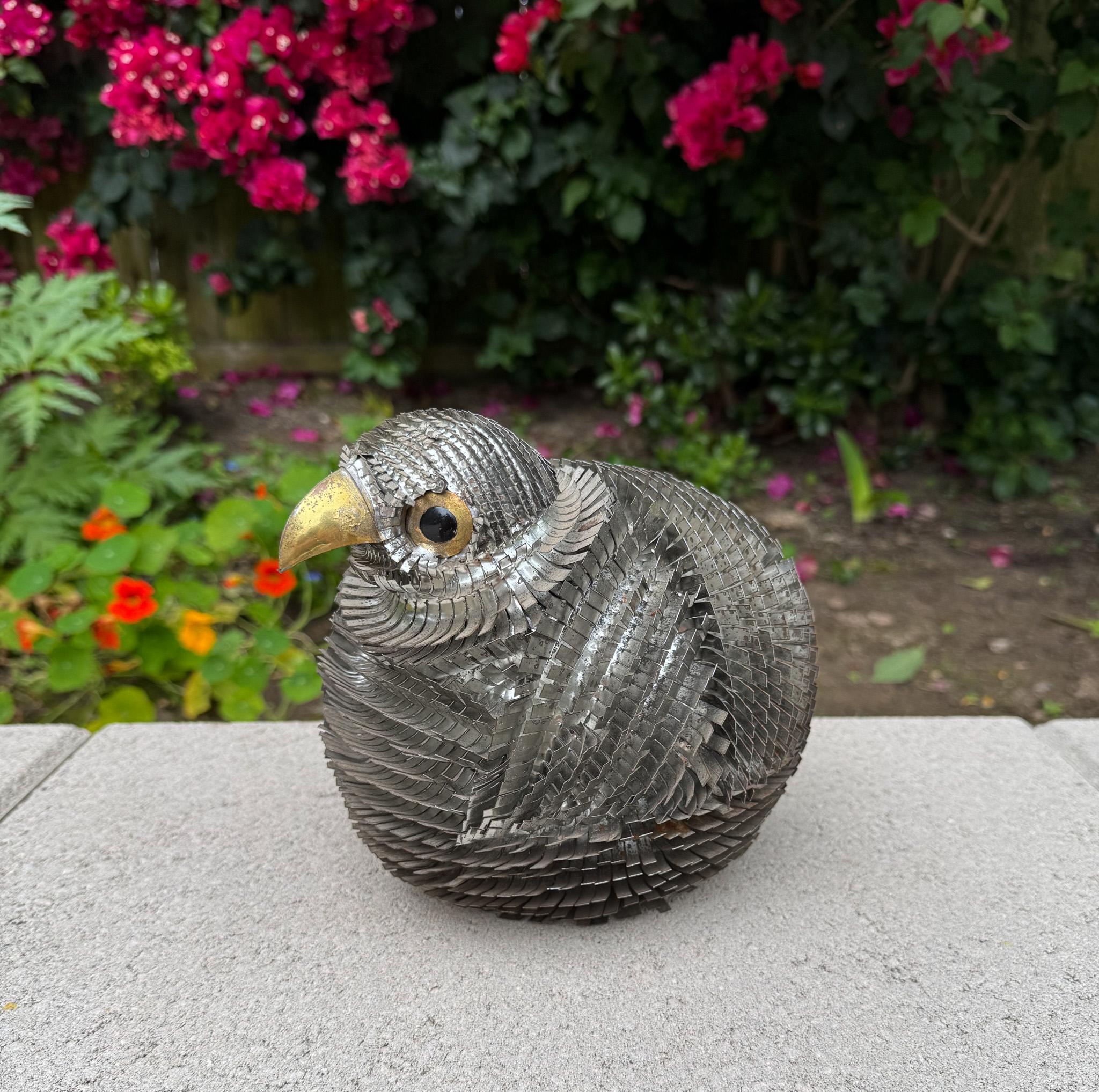 Alexander Blazquez Mexican Modern Metal Bird Sculpture, 1960's For Sale 4