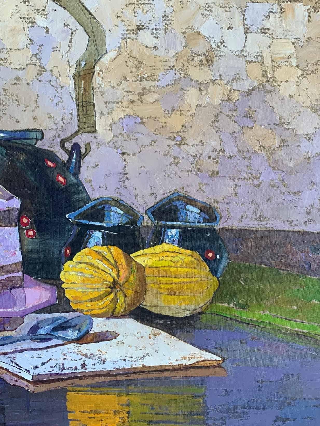 Urlaub (Grau), Still-Life Painting, von Alexander Britsev