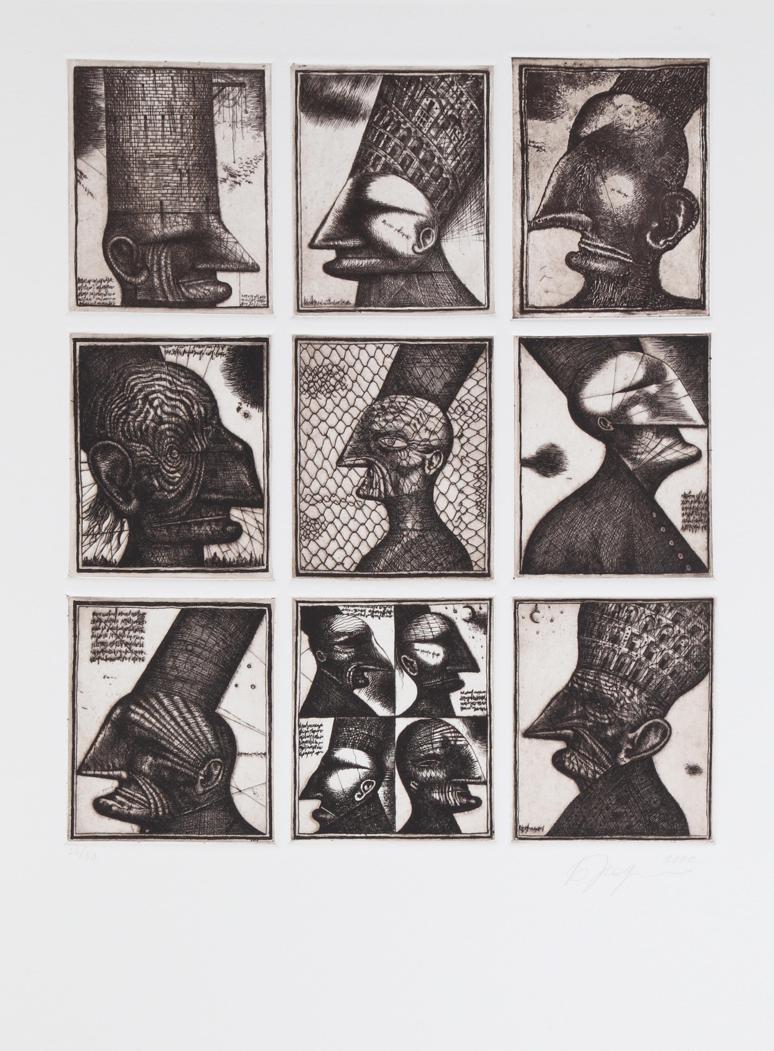 Figurative Print Alexander Brodsky and Ilya Utkin - Personne inconnue de Brodsky et Utkin : Projects 1981 - 1990