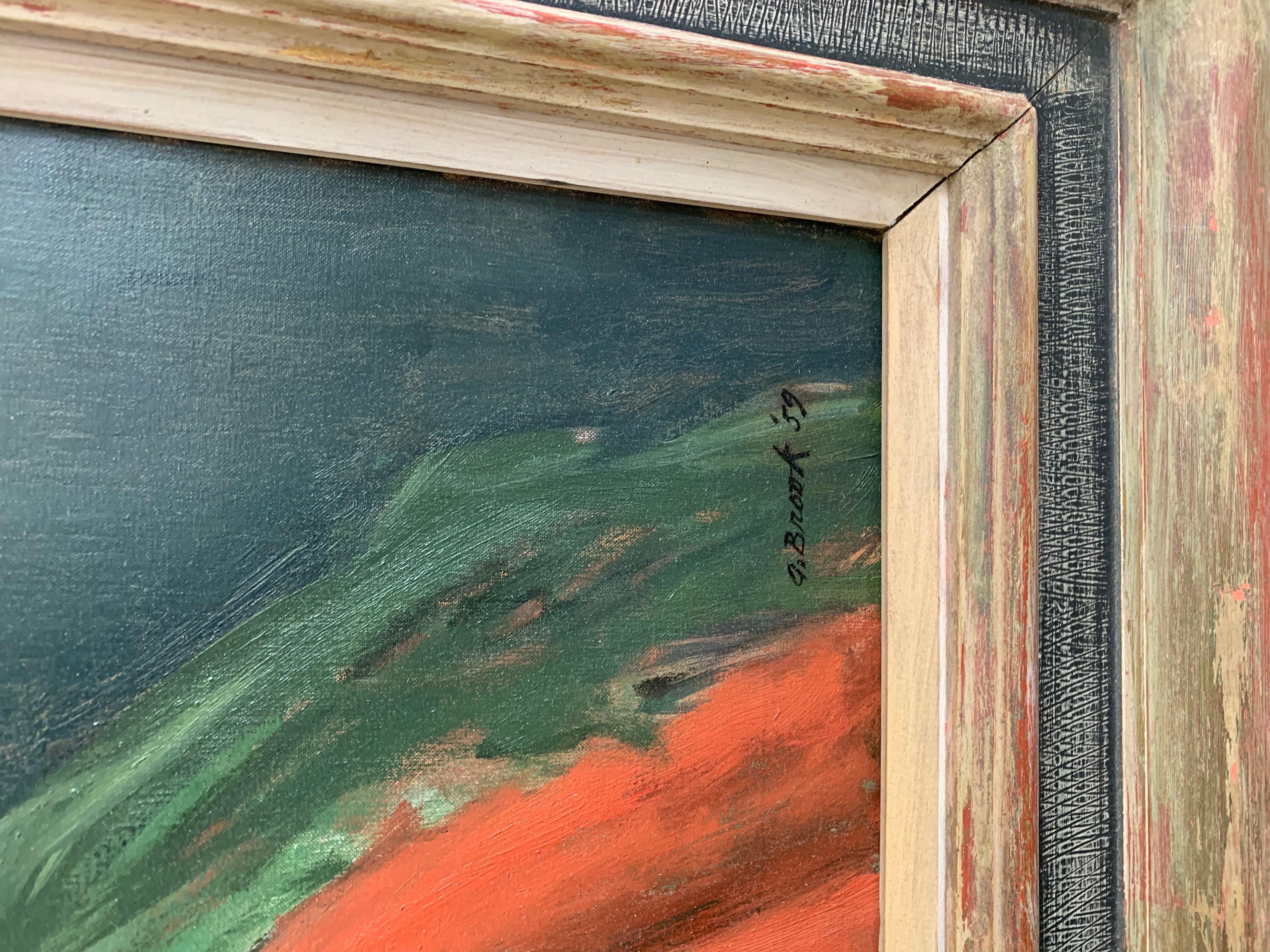 Signed lower right: 'A.Brook '59'.

Painted in Sag Harbor, Long Island in 1959.  Adeline (Adaline) Glasheen was a writer. She was a friend of the artist and worked in literary circles with Thornton Wilder, with whom she published a book of letters