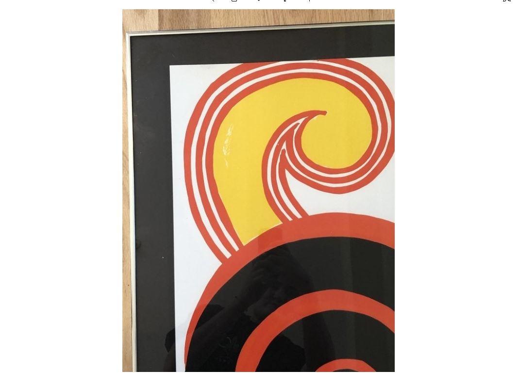 American Alexander Calder 1969 Lithograph Signed and Dated
