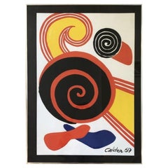 Alexander Calder 1969 Lithographie signiert und datiert