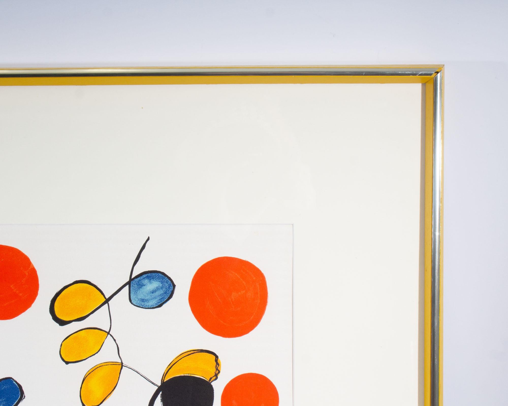 Modern Alexander Calder 1969 “Spring Carnival” Abstract Lithograph
