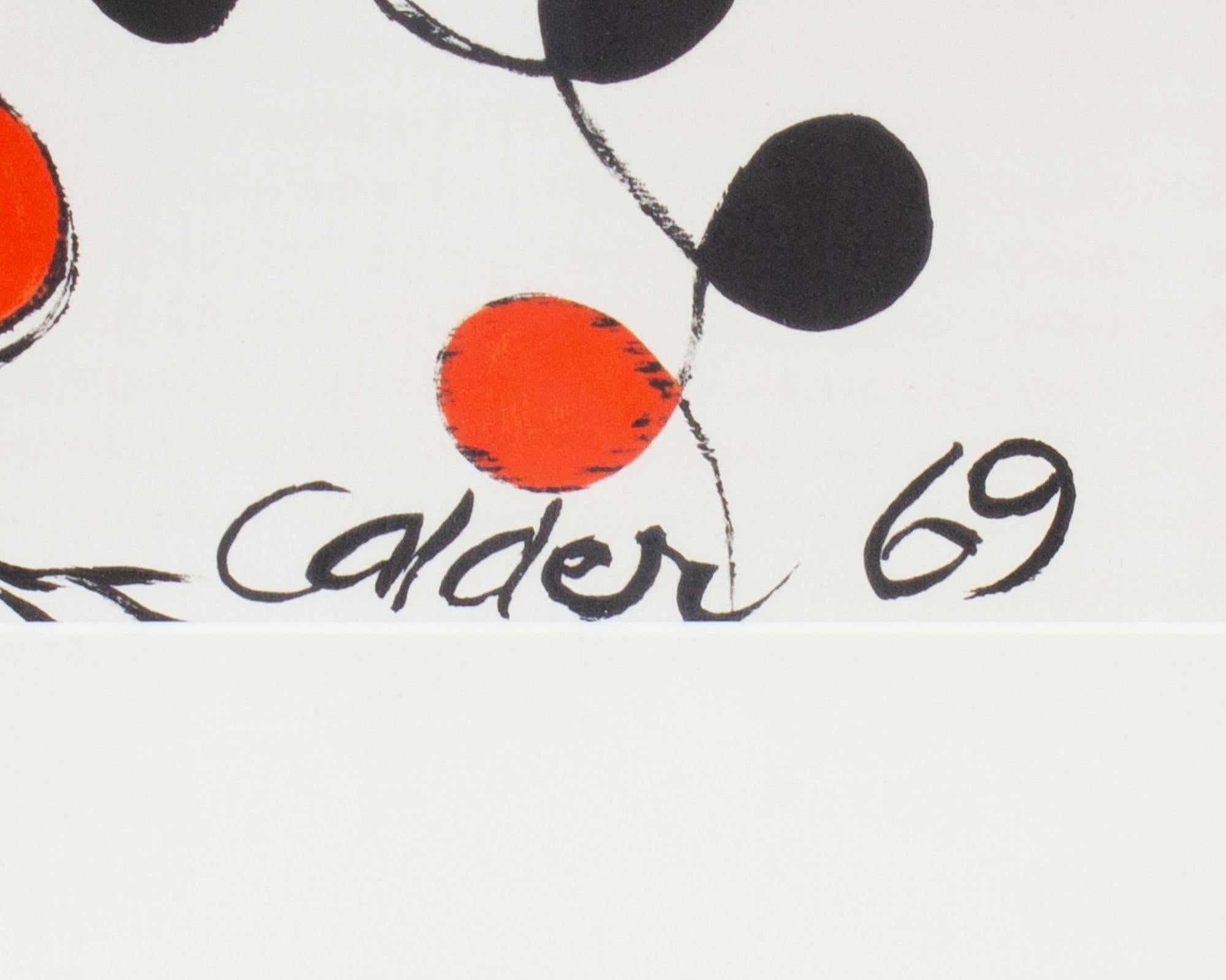 American Alexander Calder 1969 “Spring Carnival” Abstract Lithograph