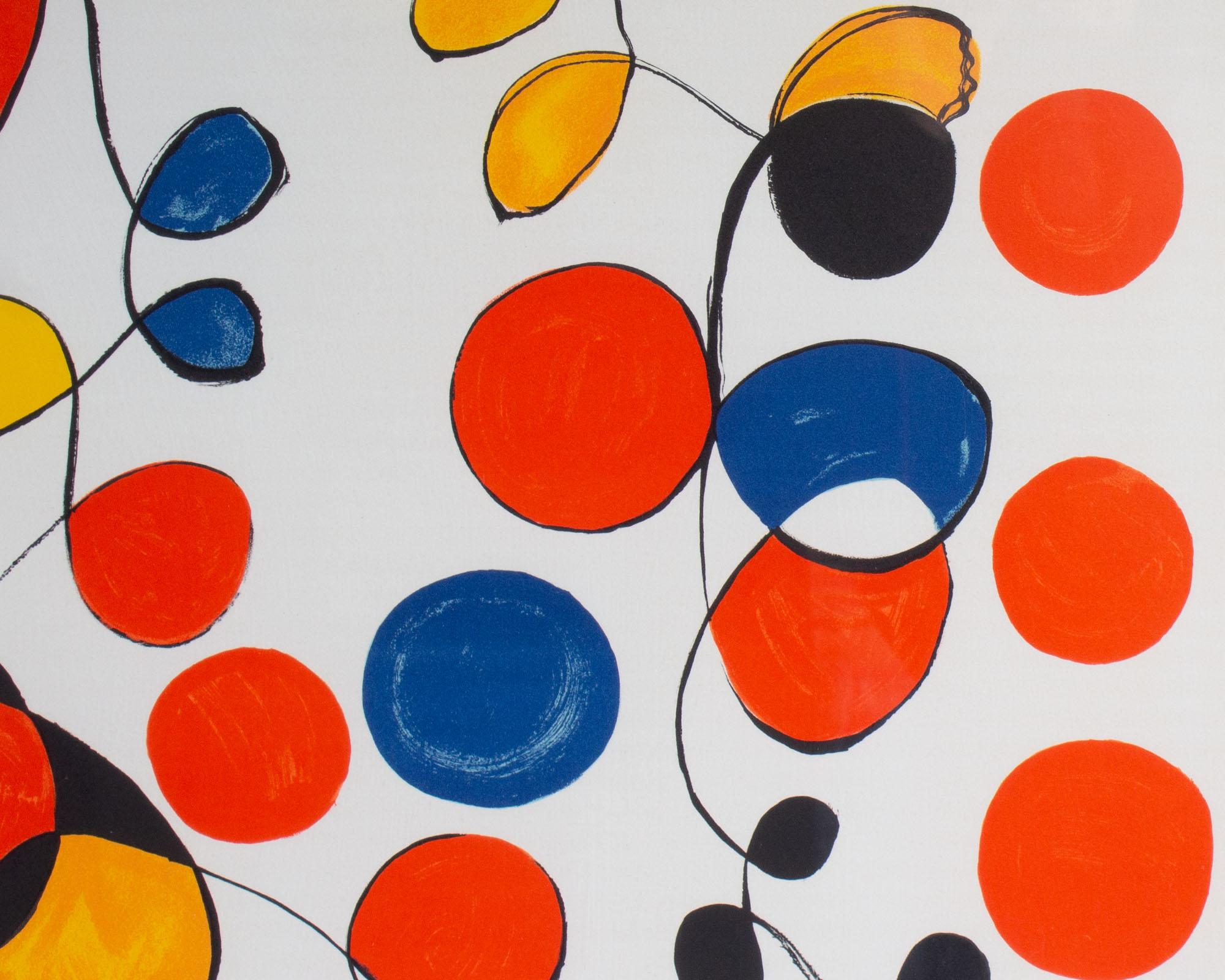 Alexander Calder 1969 “Spring Carnival” Abstract Lithograph In Good Condition In Indianapolis, IN