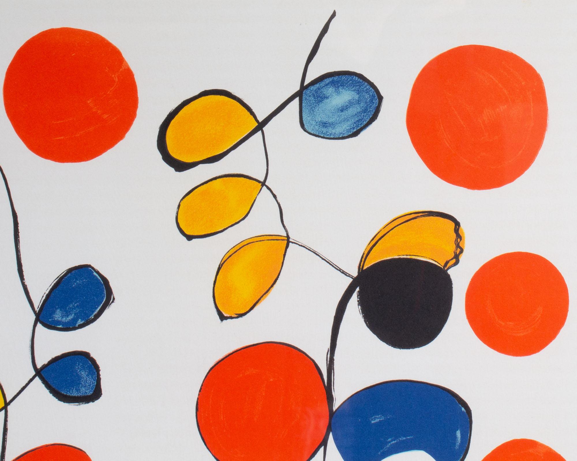 Mid-20th Century Alexander Calder 1969 “Spring Carnival” Abstract Lithograph