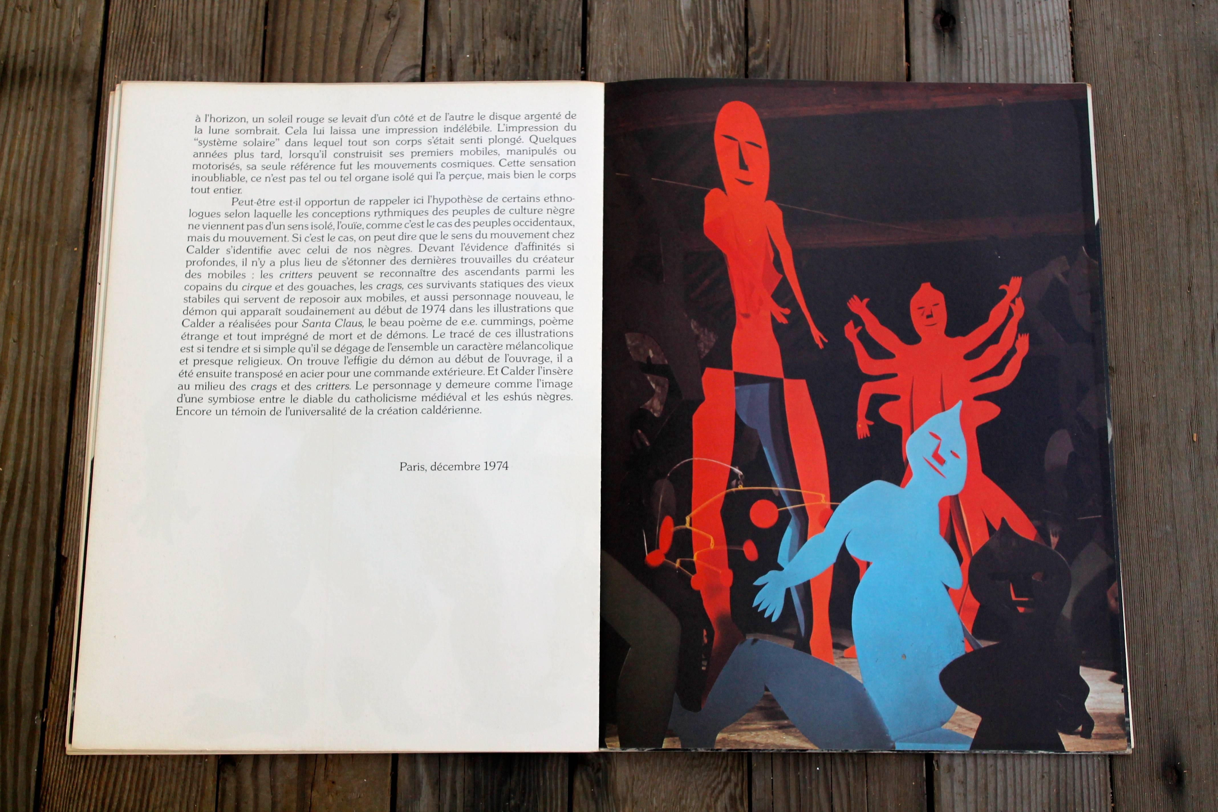 Fait main Alexander Calder 1975 Lithographies Derriere Le Miroir