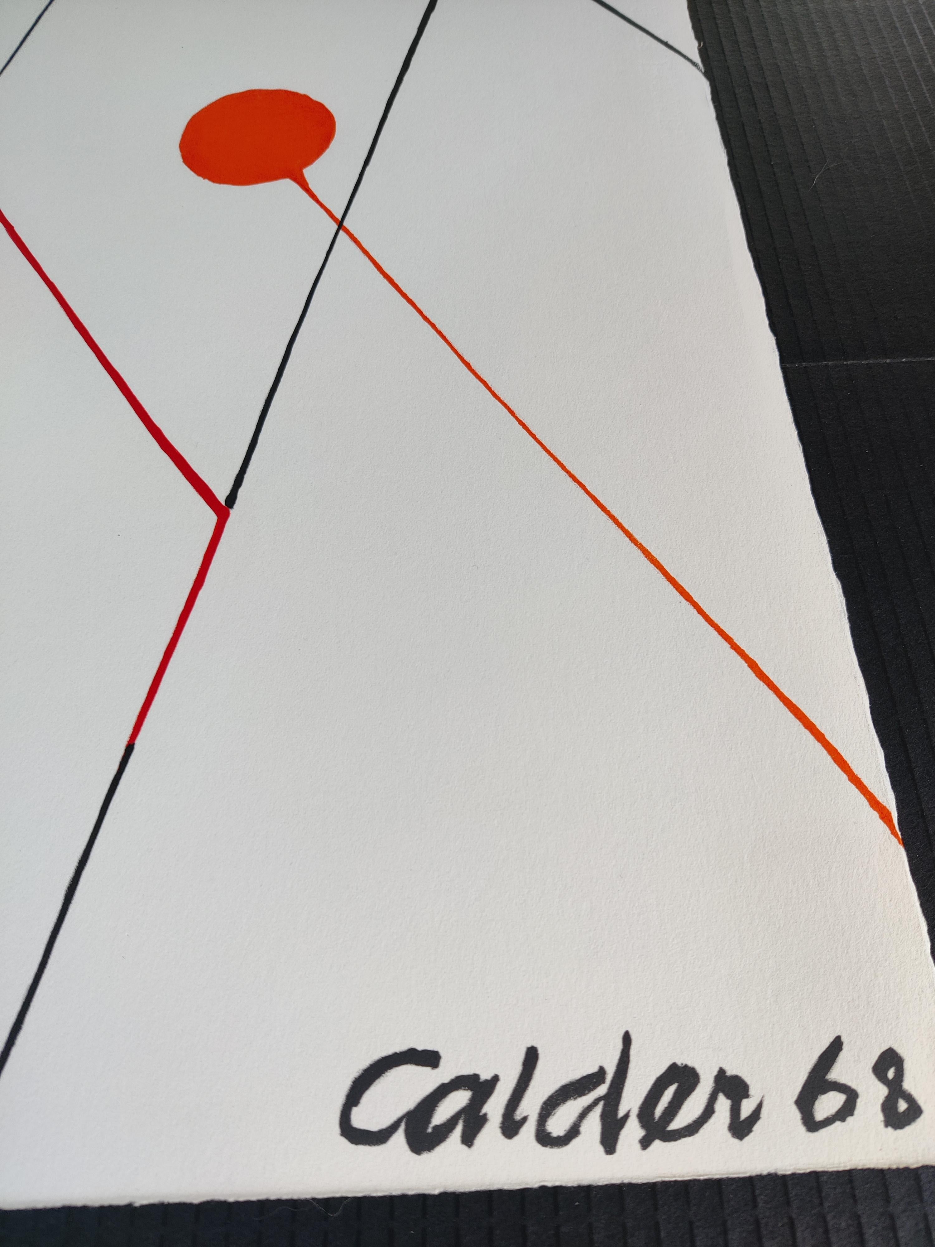 Alexander Calder 68 Lithograph Balloons In Good Condition For Sale In Cincinnati, OH