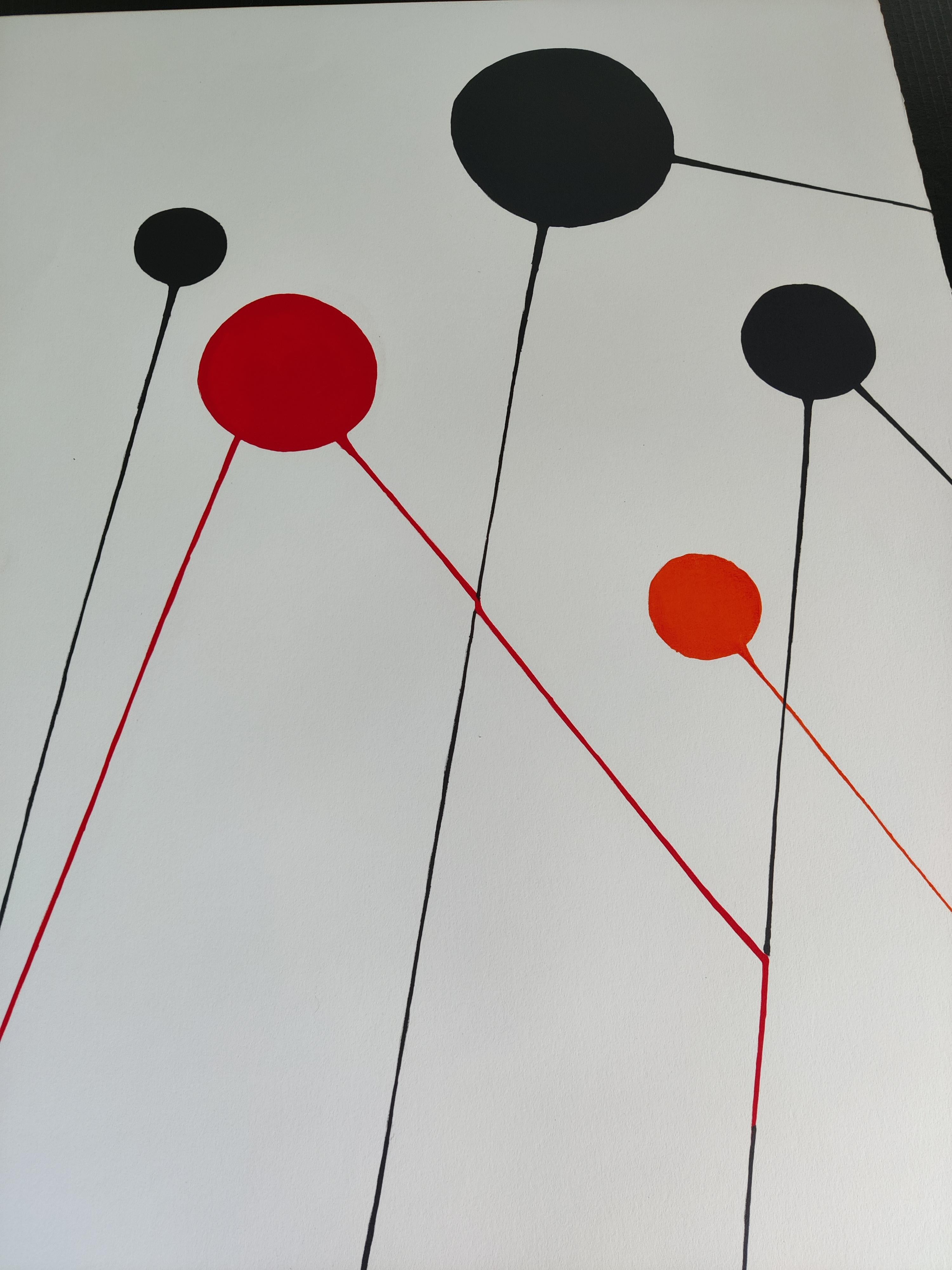 Alexander Calder 68 Lithographie-Ballons mit Ballonmuster im Angebot 1