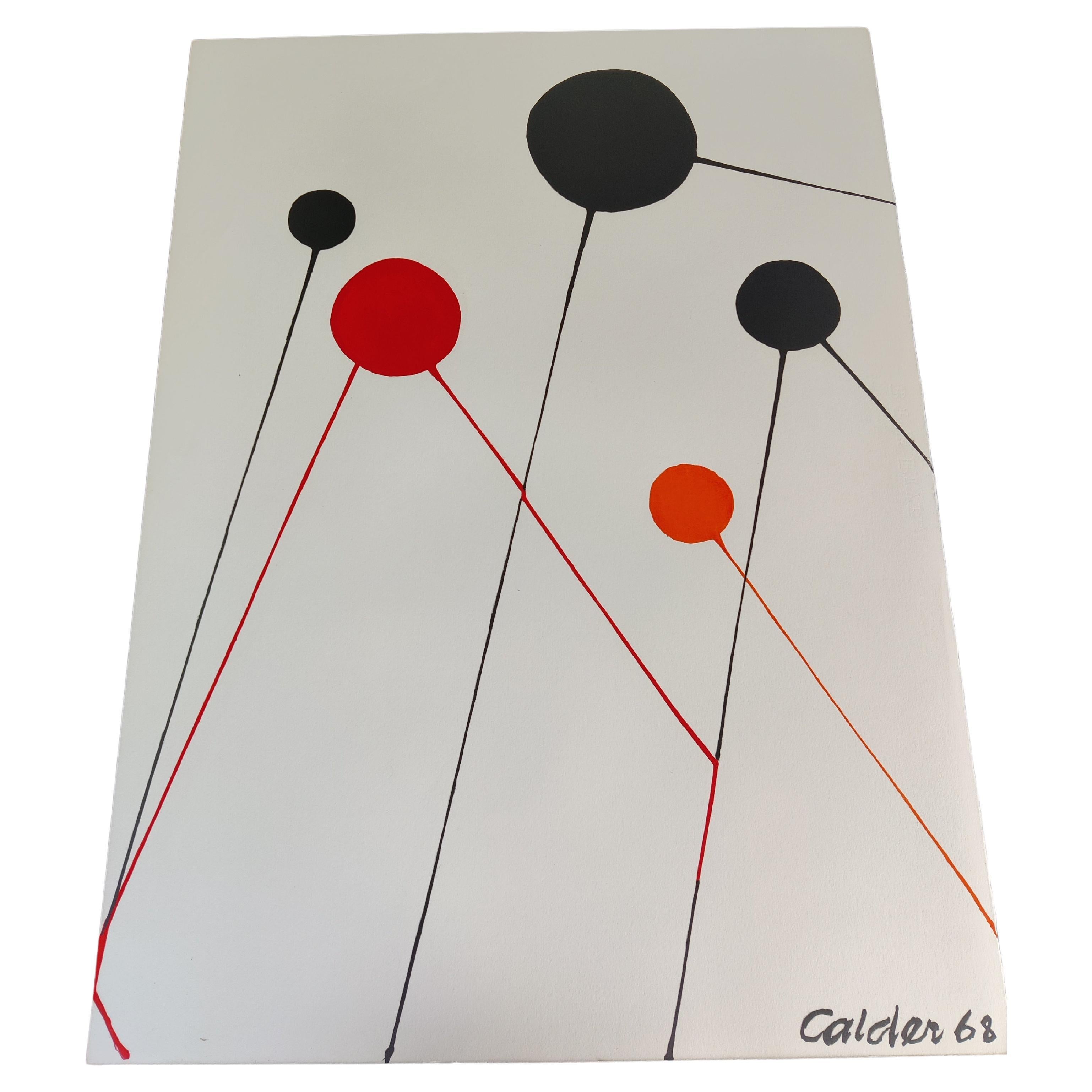 Alexander Calder 68 Lithographie-Ballons mit Ballonmuster im Angebot