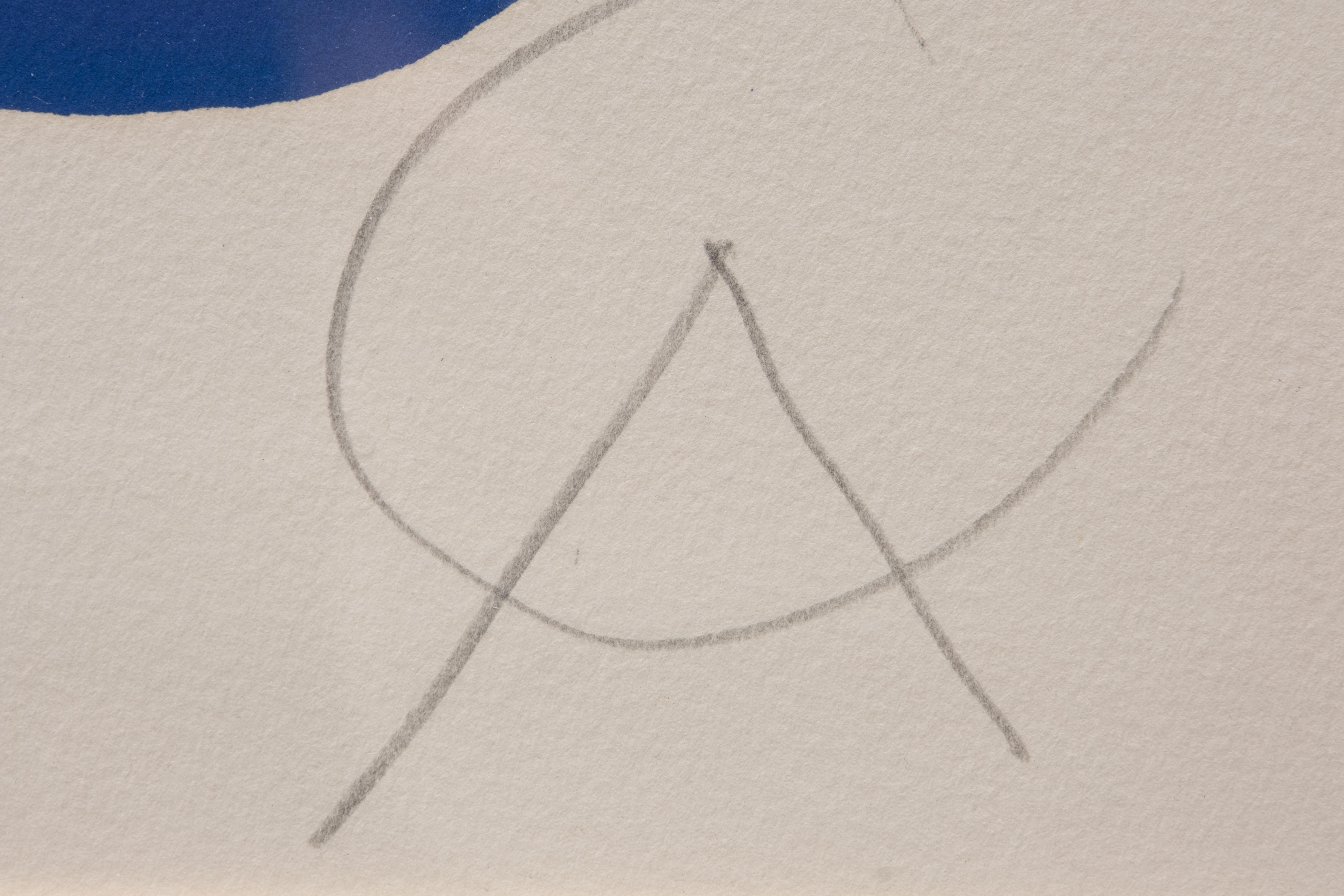 Alexander Calder and Carlos Franqui Large Format Limited Edition Lithograph In Good Condition For Sale In Kingston, NY