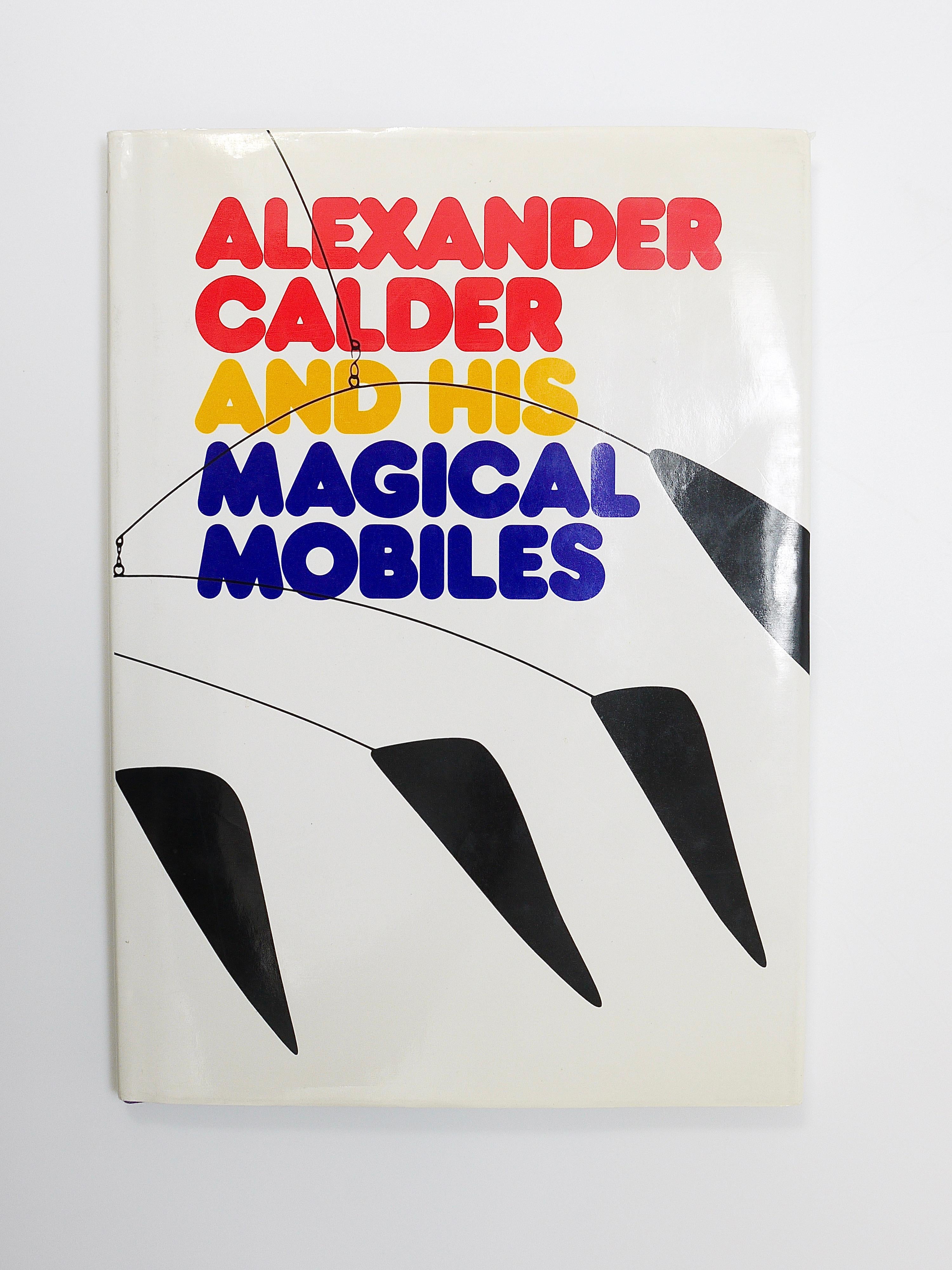 A great art book about sculptor Alexander (Sandy) Calder by Gene Lipman, a long-time friend of Calder, and Margaret Aspinwall. 1st Edition from 1981. 
7.5X10.25“, 96 pages, 95 illustrations, hardcover with dust jacket. 
The book describes the life