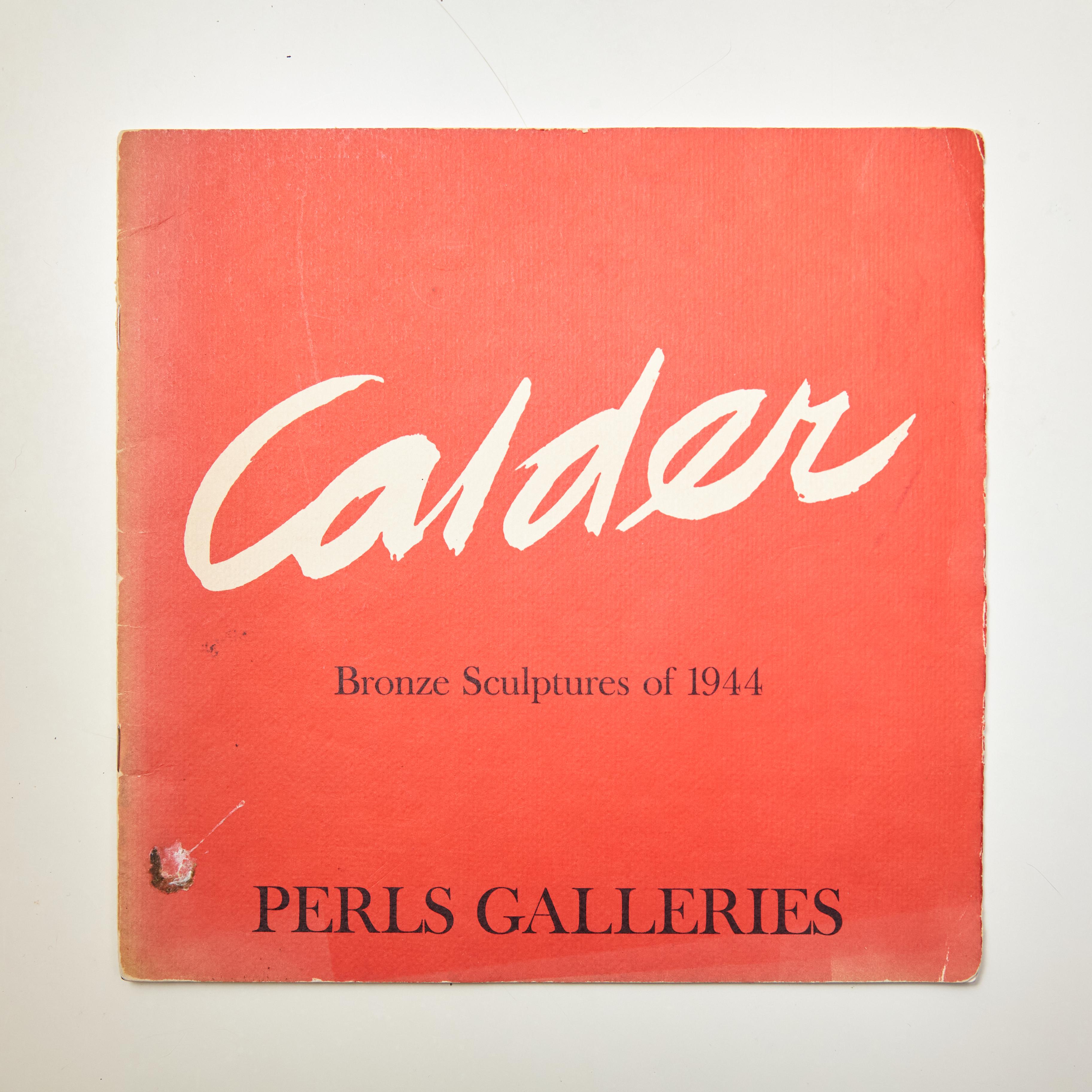 Alexander Calder Bronze Sculpture Book for Perl's Galleries, circa 1969 For Sale 6
