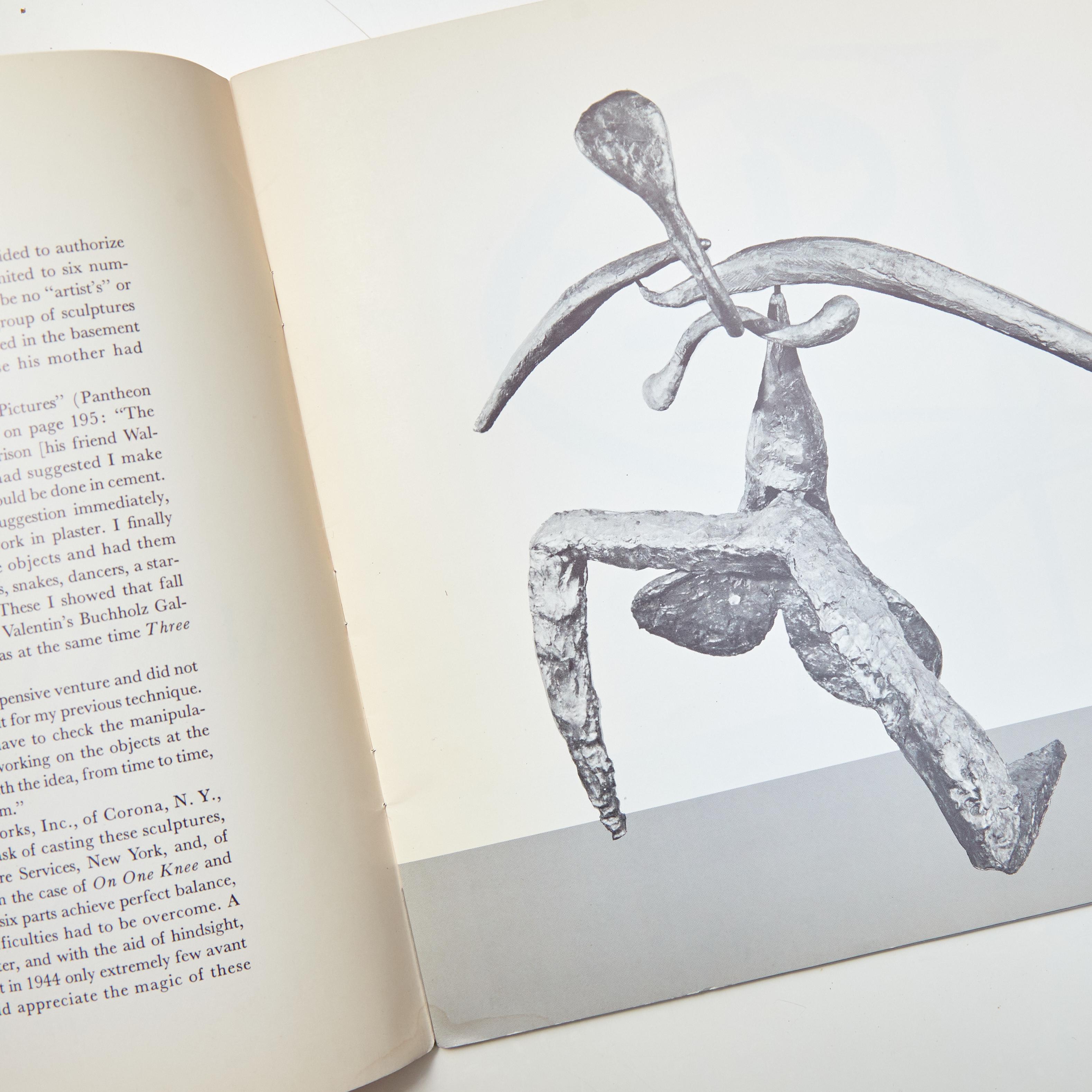 Paper Alexander Calder Bronze Sculpture Book for Perl's Galleries, circa 1969 For Sale