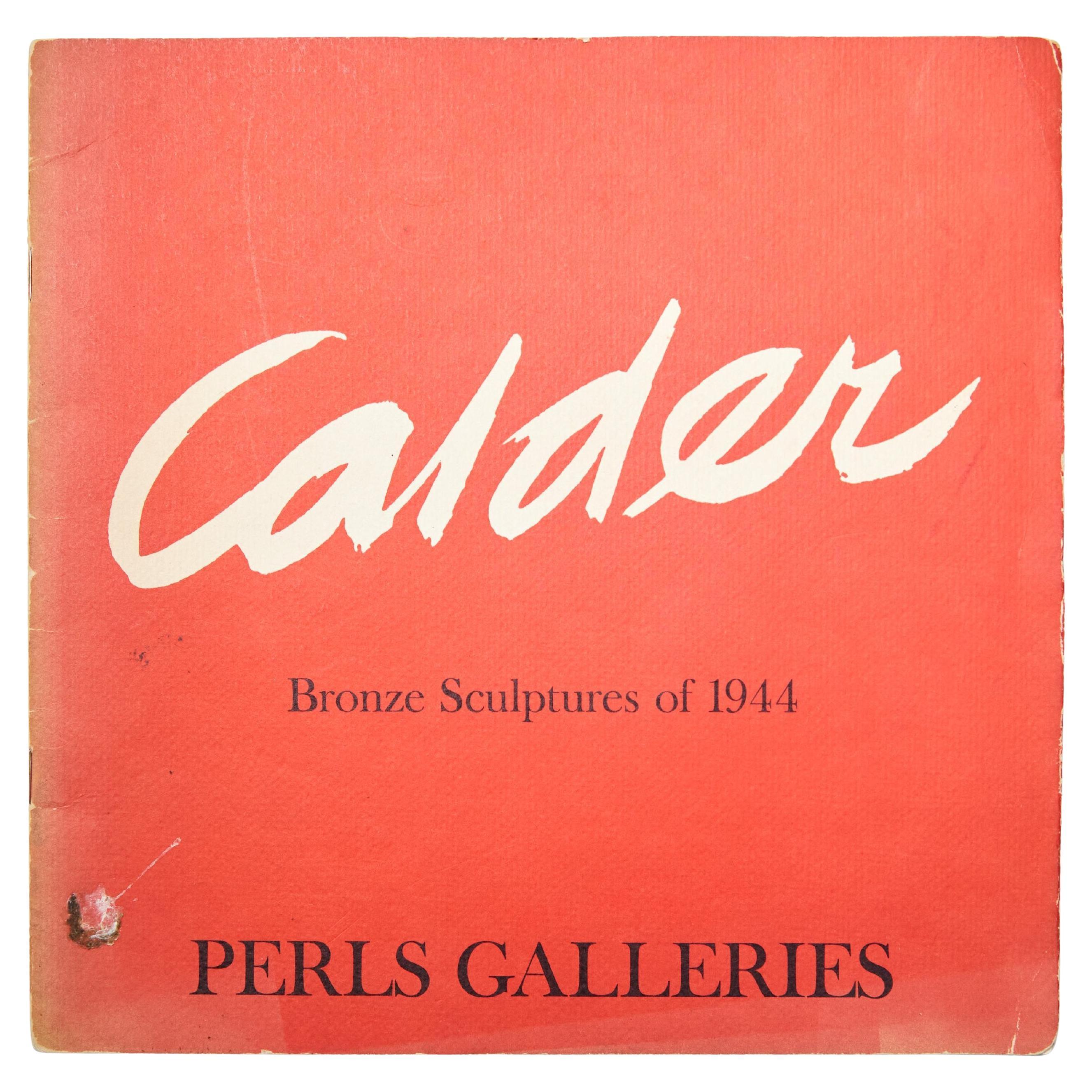 Alexander Calder Bronze Sculpture Book for Perl's Galleries, circa 1969 For Sale