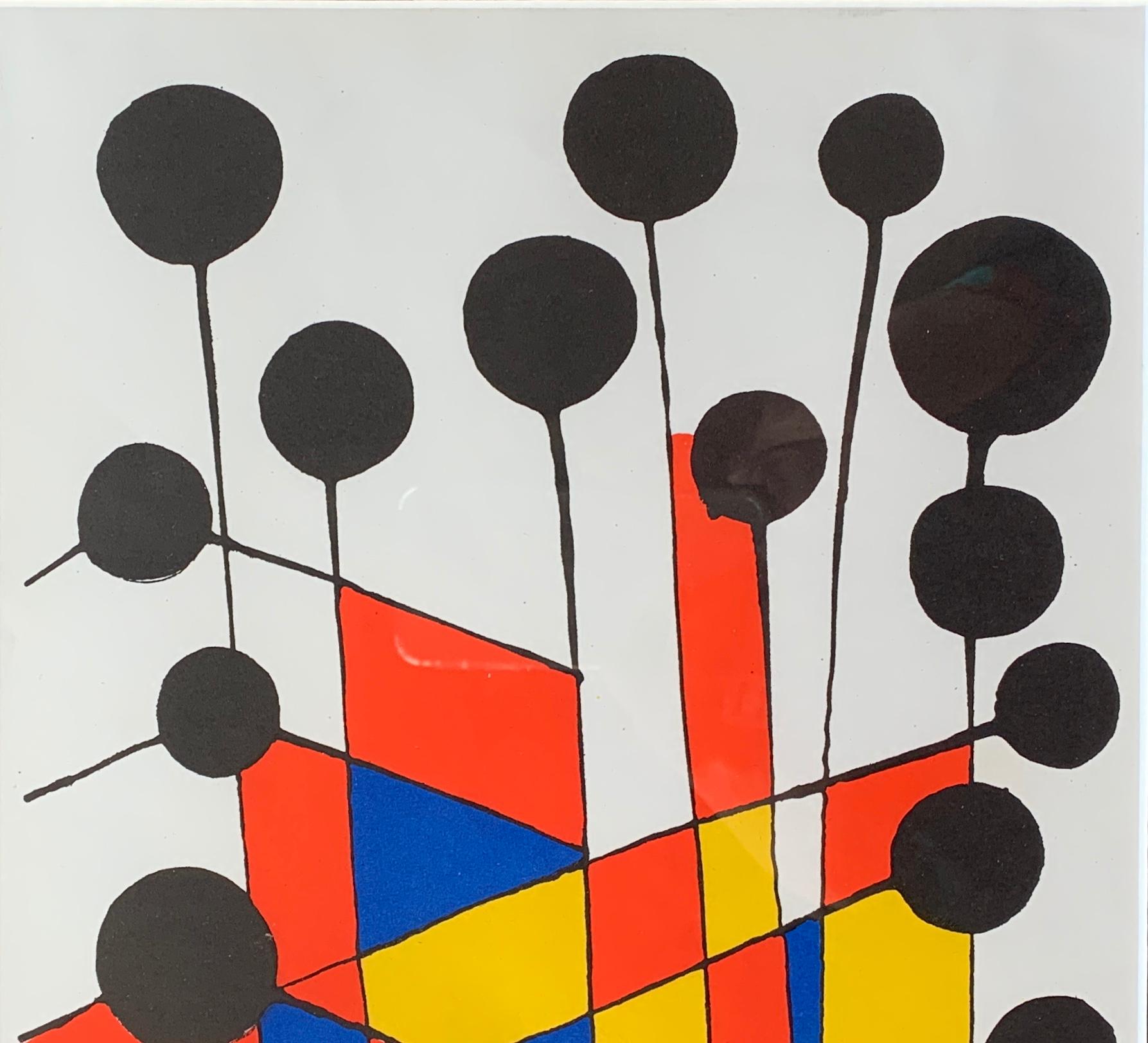 American Alexander Calder circa 1971 Signed Artist Proof Lithograph Balloons