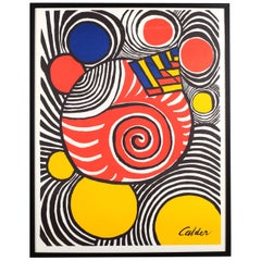 Alexander Calder Lithographie du Clown en couleur