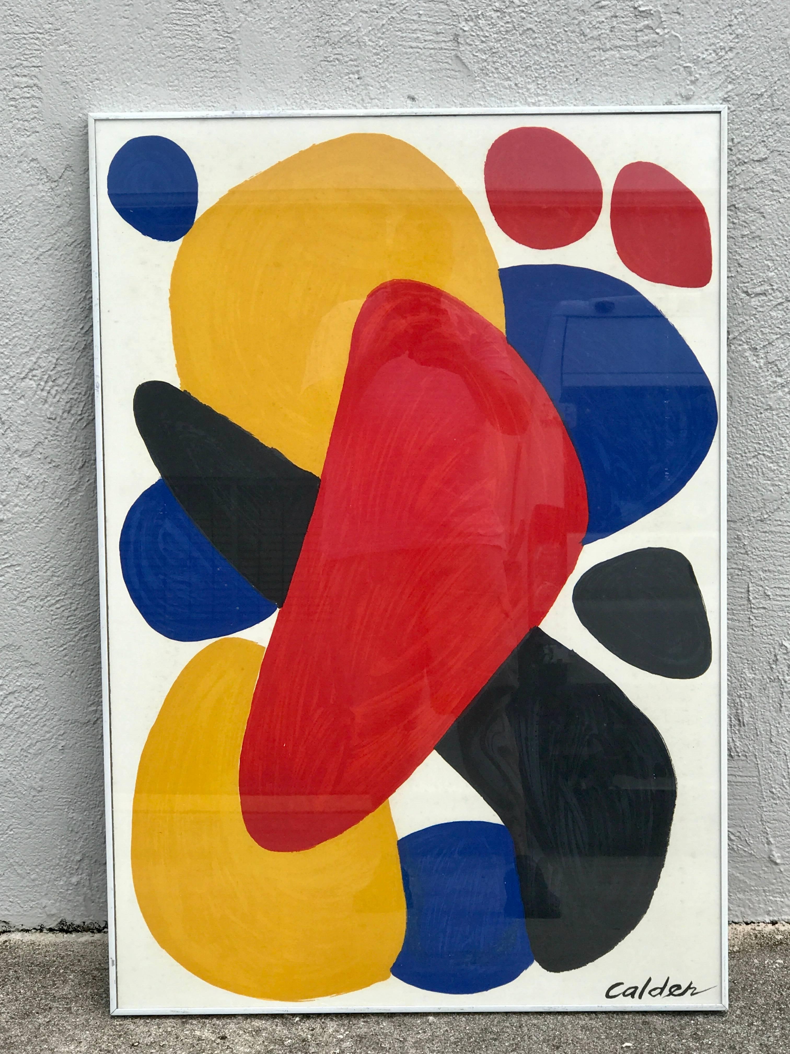 Alexander Calder lithograph in colors 
