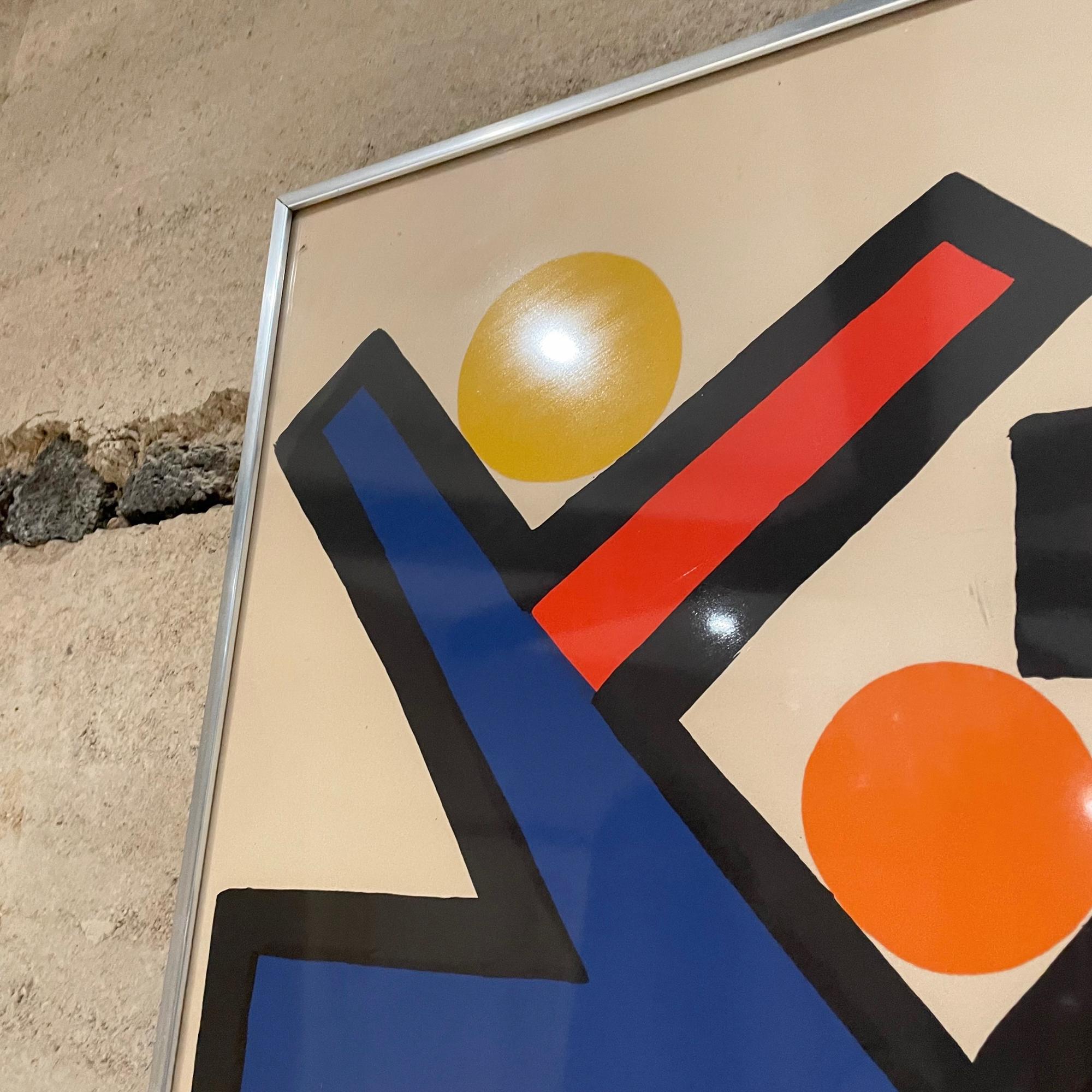 Aluminium Alexander Calder Color Poster Abstract Modernism Asymetrie Tree Lithograph 1972