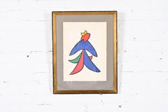 Alexander Calder "Composition i" Framed Abstract Lithograph