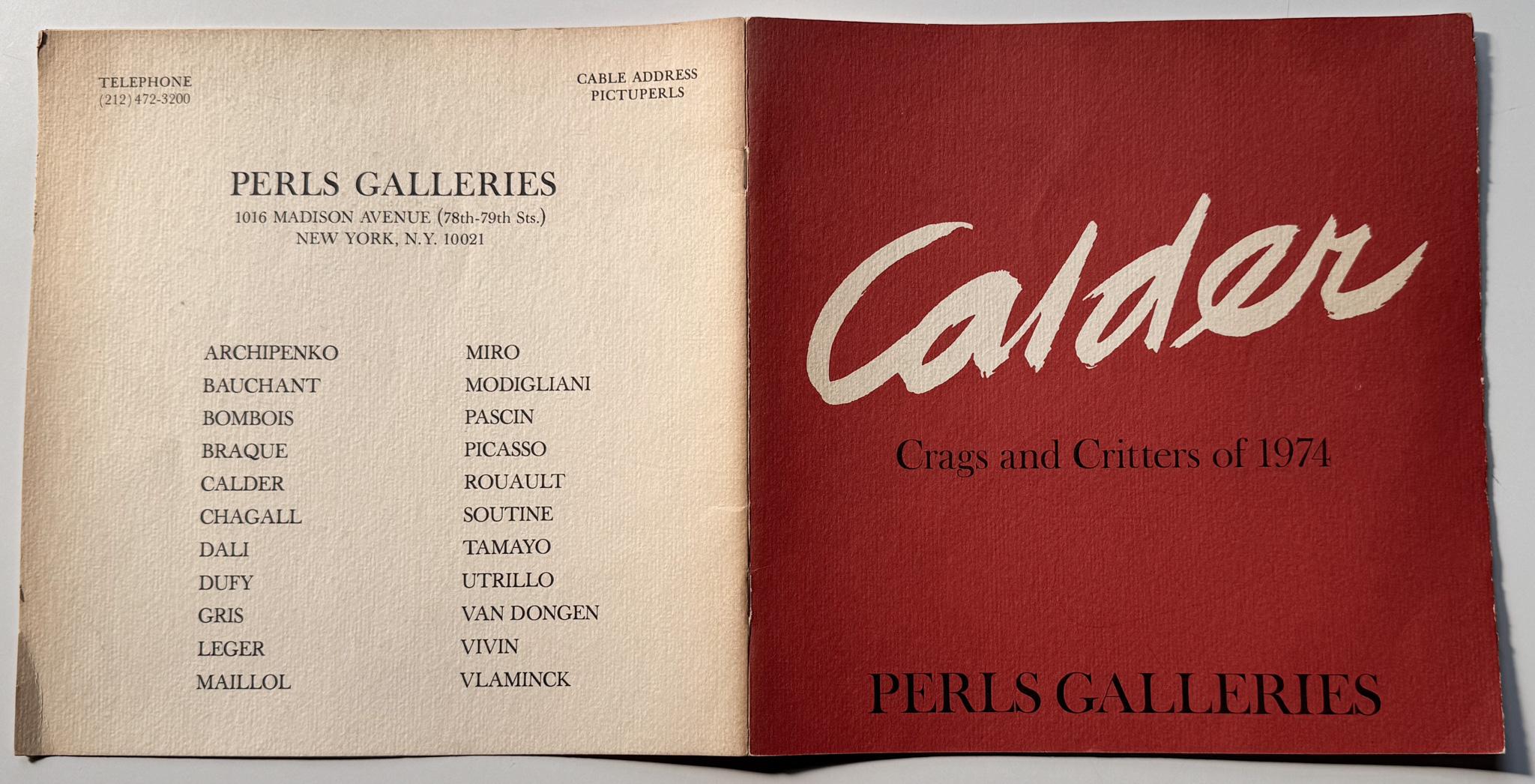 Moderne Alexander Calder : Crags and Critters of 1974 (signé) en vente