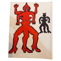 Alexander Calder, « Derrière le miroir », lithographie de 1975, non encadrée, éditée par Maeght Éditeur