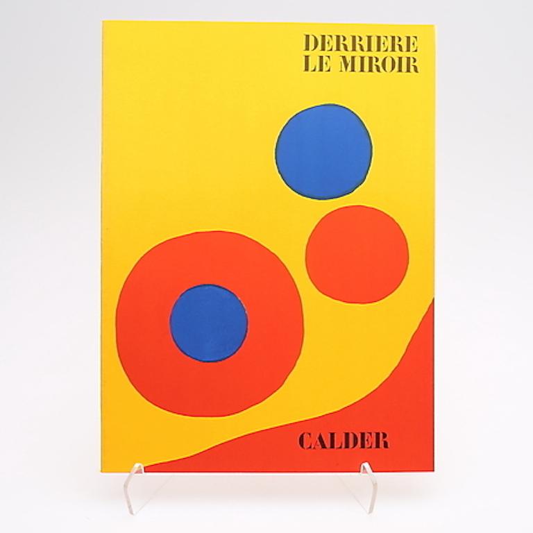 Derrière le Miroir is a French art magazine created in 1946 and published by the Maeght Gallery until 1982.

Derrière le Miroir N° 201 edited in January 1973 (complete 30 pages)

This is an original portfolio of lithographs and text by Alexander