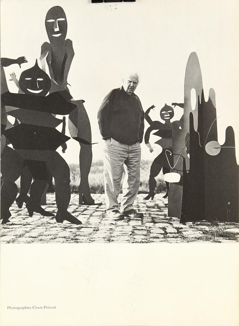 American Alexander Calder - Derriere le Mirror, Card Players lithograph (Calder prints) For Sale