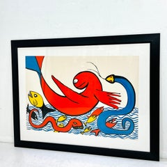 Alexander Calder "Dolphin" Signed Artist Edition Lithograph