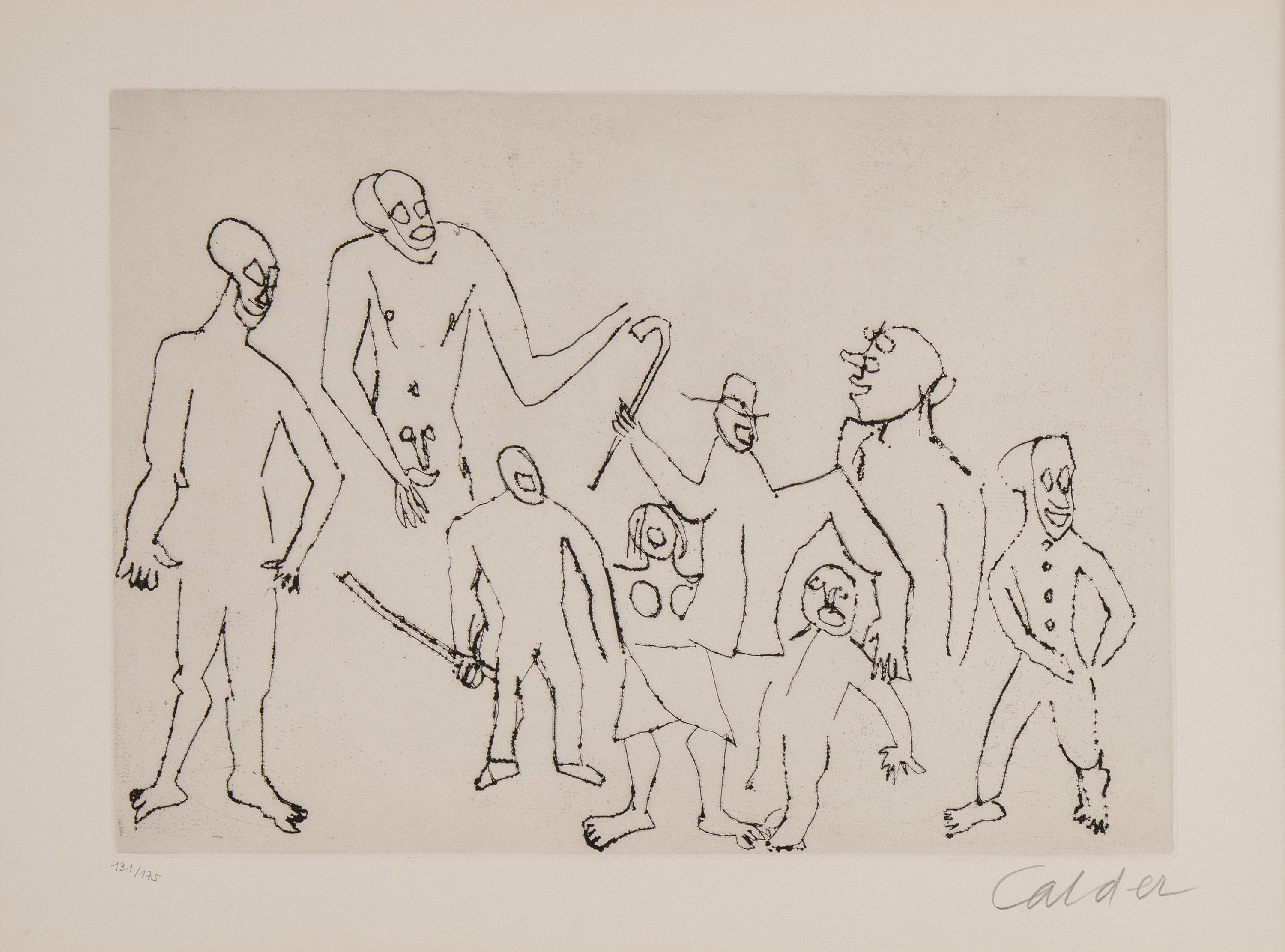 Alexander Calder signed and numbered etching (131 / 175).
