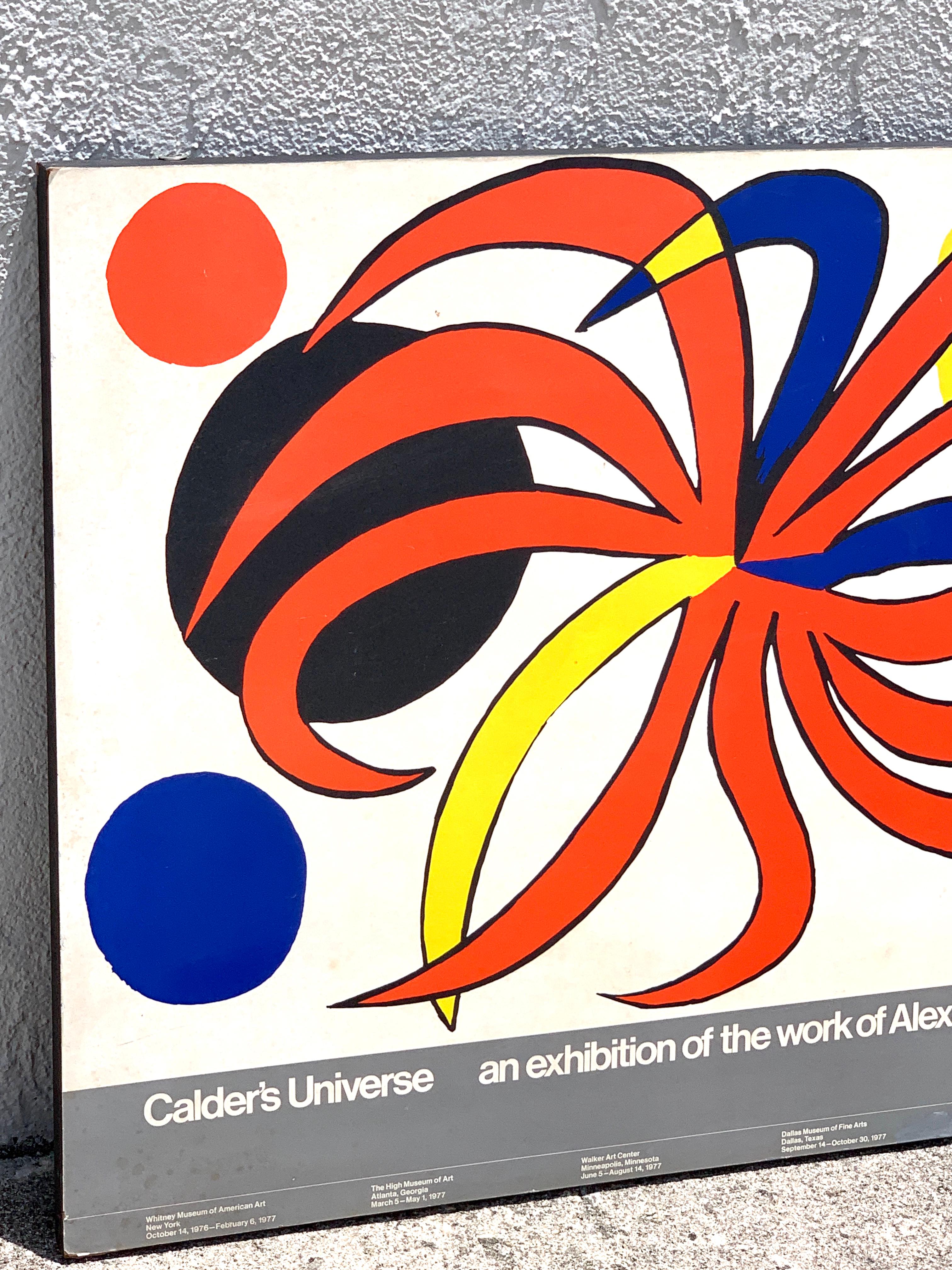 Alexander Calder Ausstellungsmuseum Billboard „Calder's Universe“, 1977 im Angebot 3