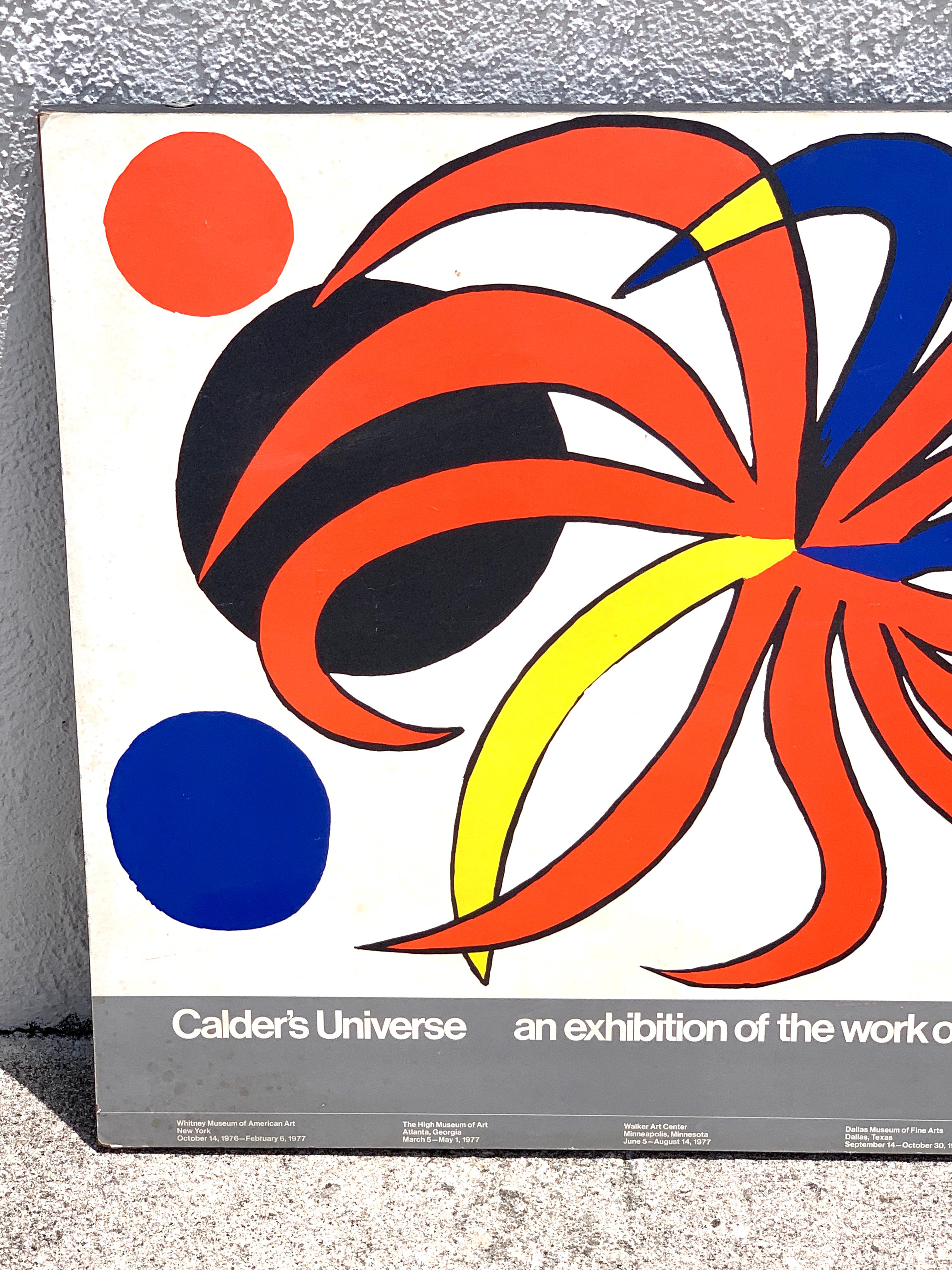 Alexander Calder Ausstellungsmuseum Billboard „Calder's Universe“, 1977 im Angebot 4