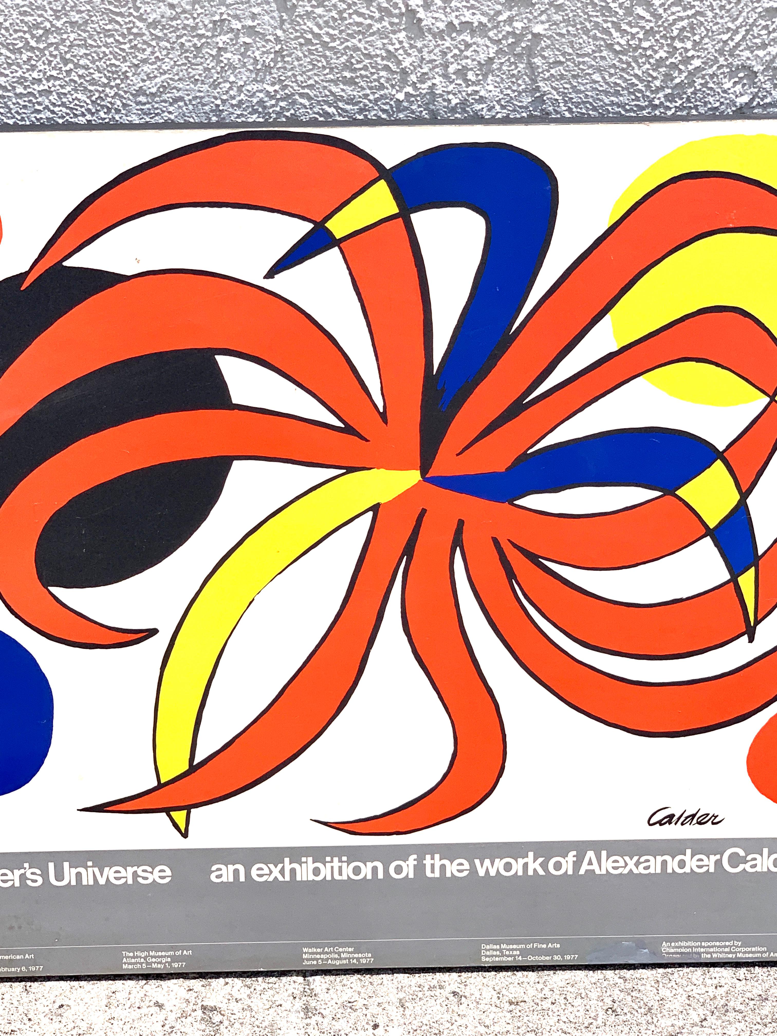 Alexander Calder Ausstellungsmuseum Billboard „Calder's Universe“, 1977 im Angebot 5