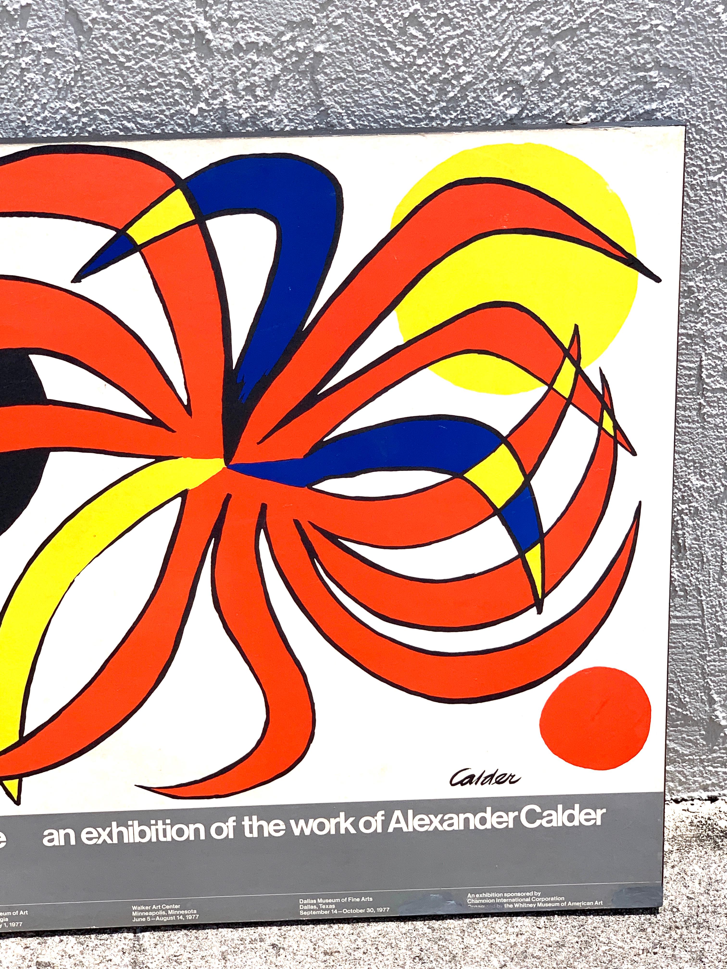 Alexander Calder Ausstellungsmuseum Billboard „Calder's Universe“, 1977 im Angebot 6
