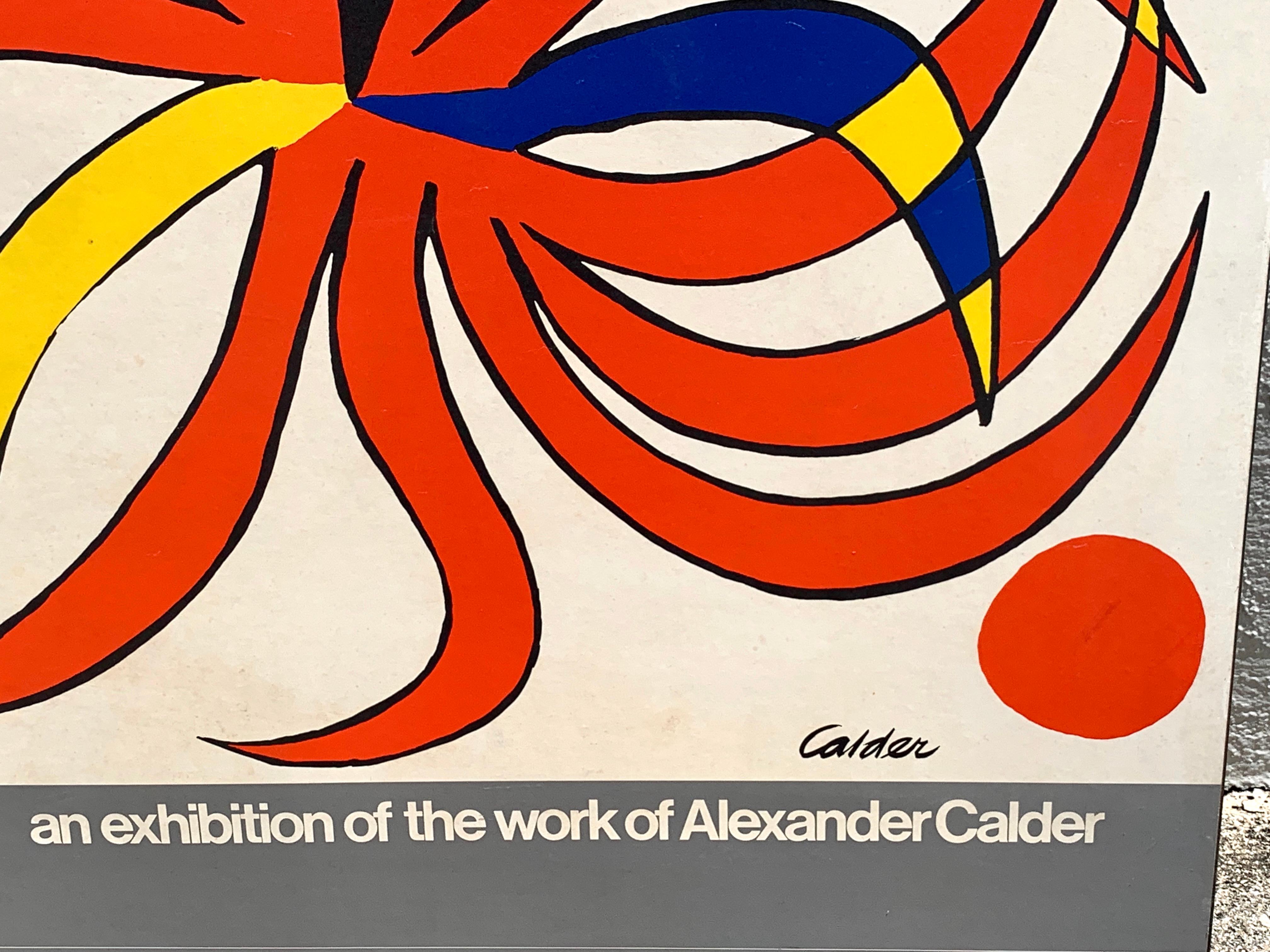 Mid-Century Modern Alexander Calder Exhibition Museum Billboard 