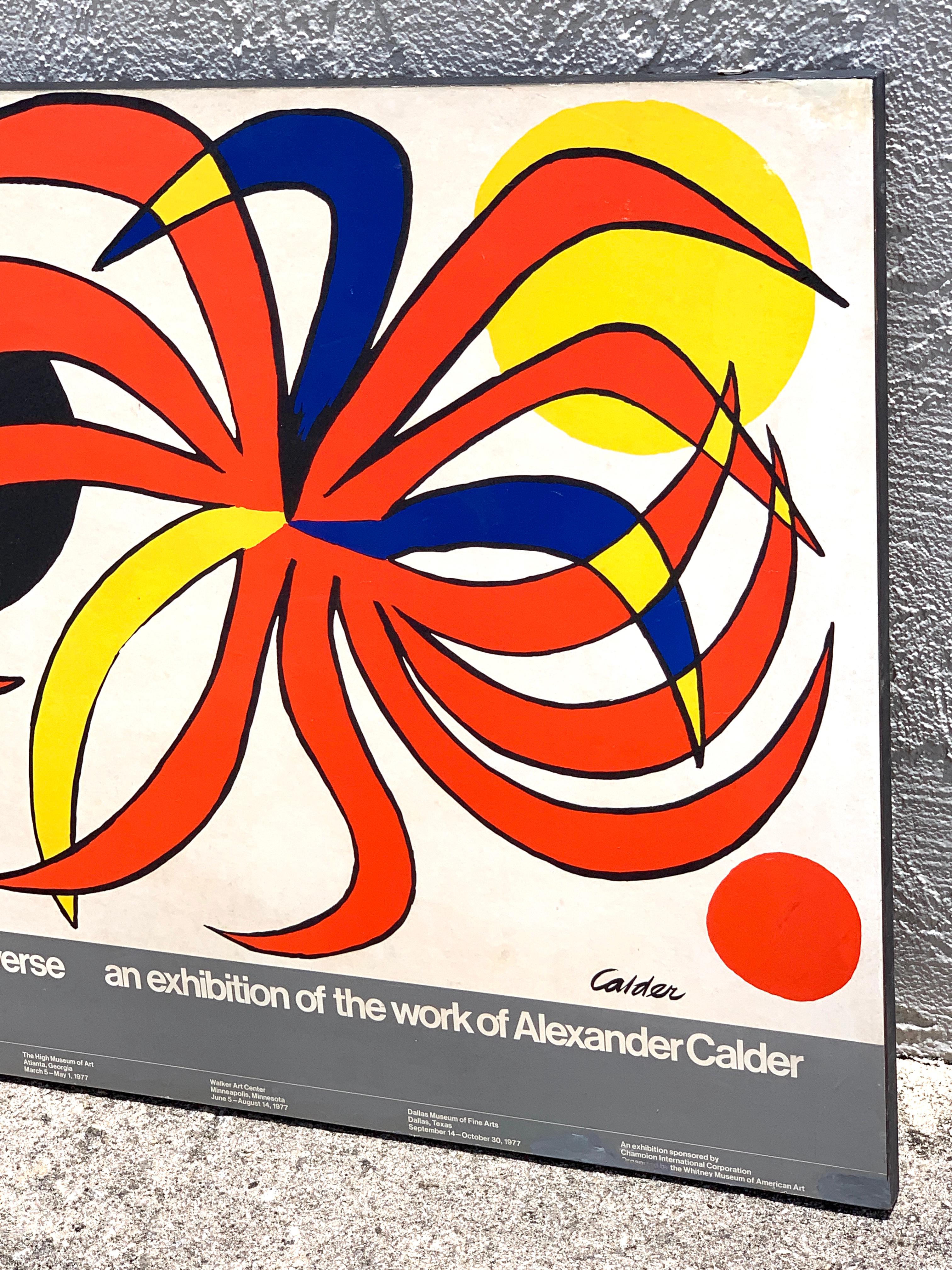 Alexander Calder Ausstellungsmuseum Billboard „Calder's Universe“, 1977 im Angebot 1