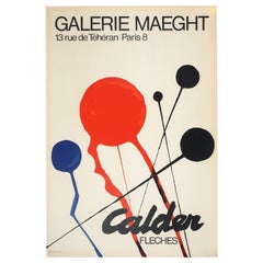 Alexander Calder Exhibition Poster, Galerie Maeght 'Fleches'